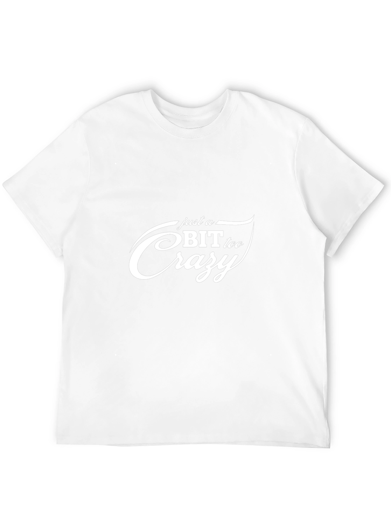 Just a Bit Too Crazy Graphic Tee - Black