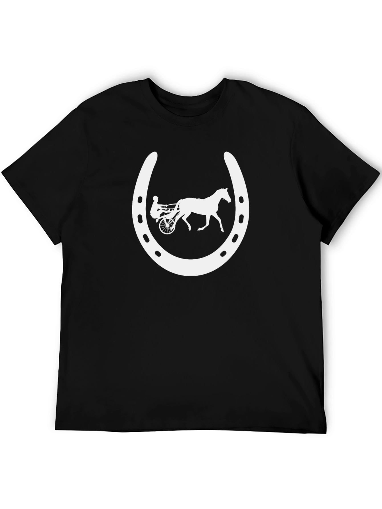 Horse Racing T-Shirt Lucky Horseshoe Design