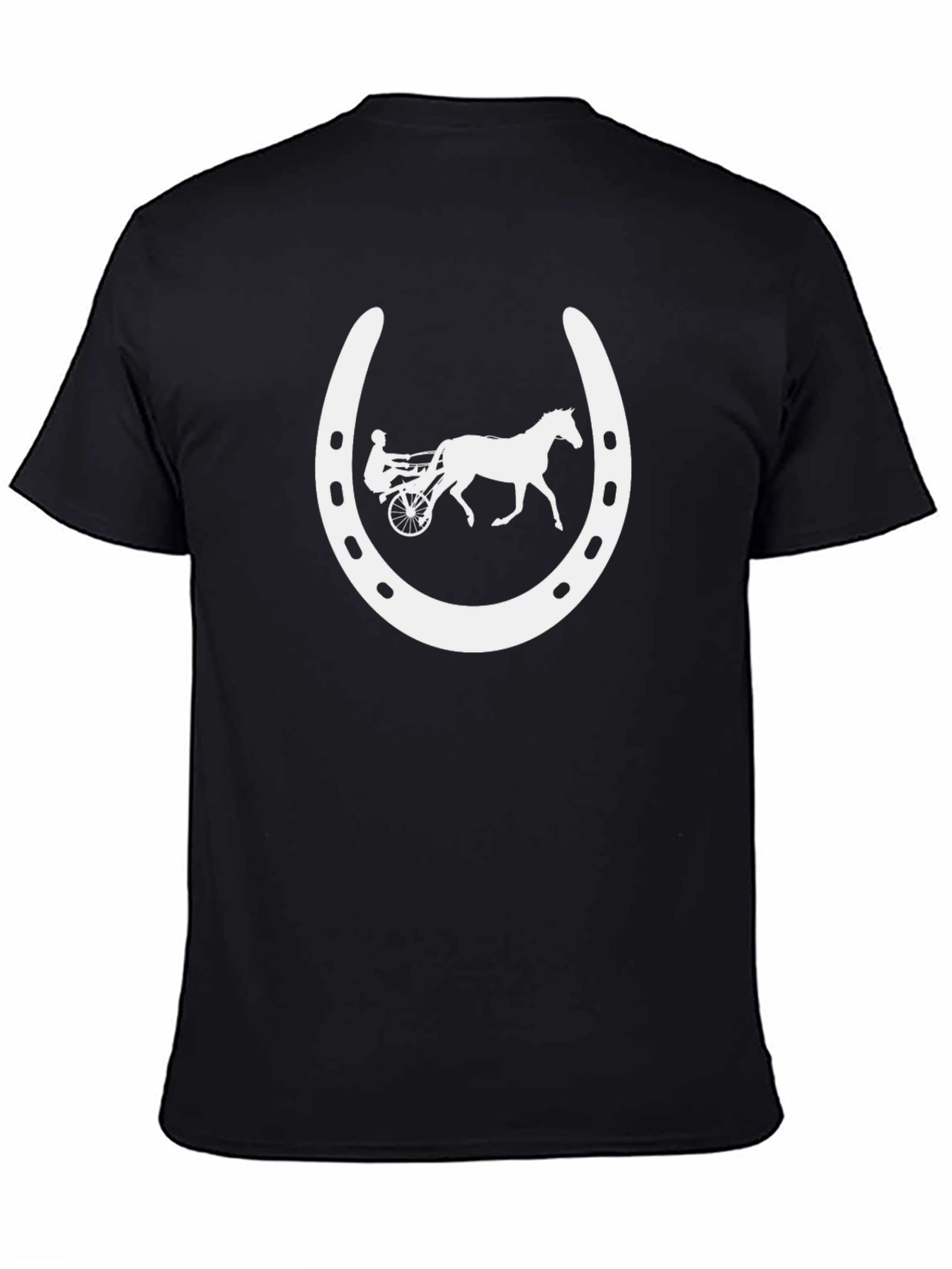Horse Racing T-Shirt Lucky Horseshoe Design