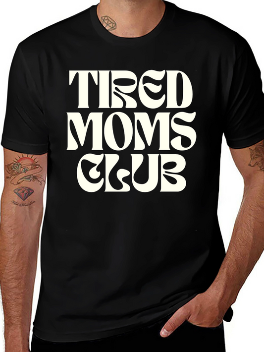 Tired Moms Club Graphic Tee - Black