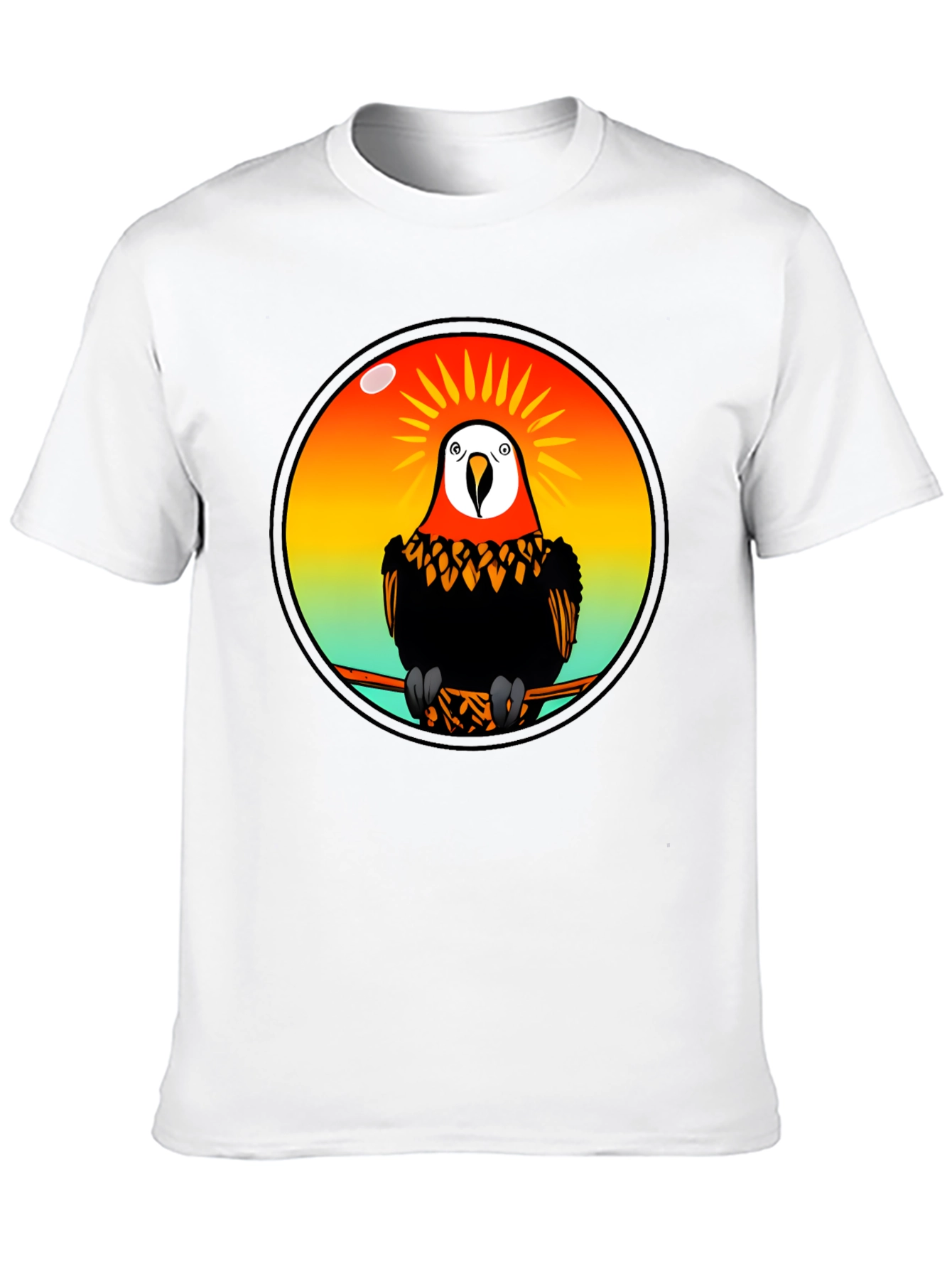 Parrot Graphic T-Shirt - Mens Black Tee