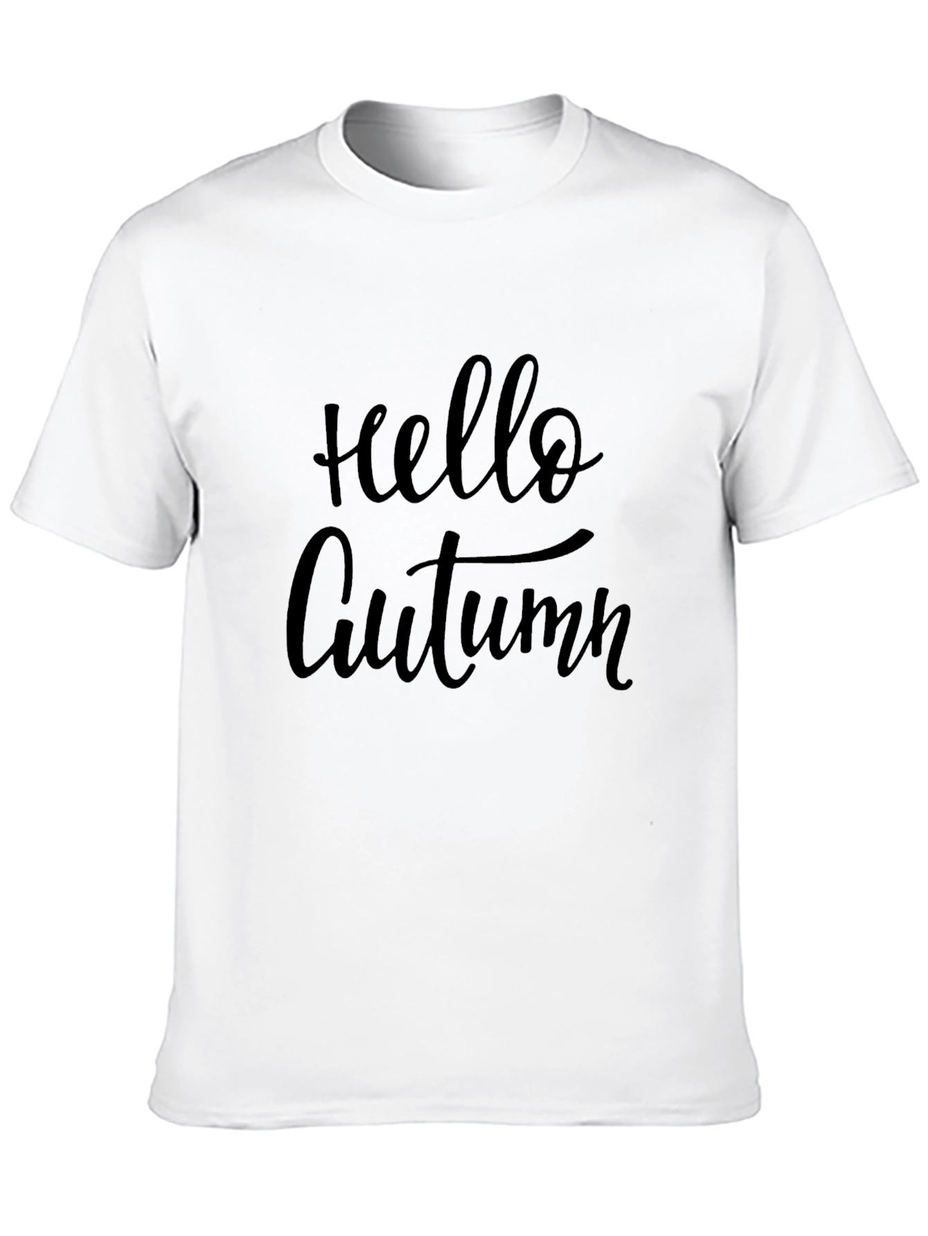 Hello Autumn Black T-Shirt