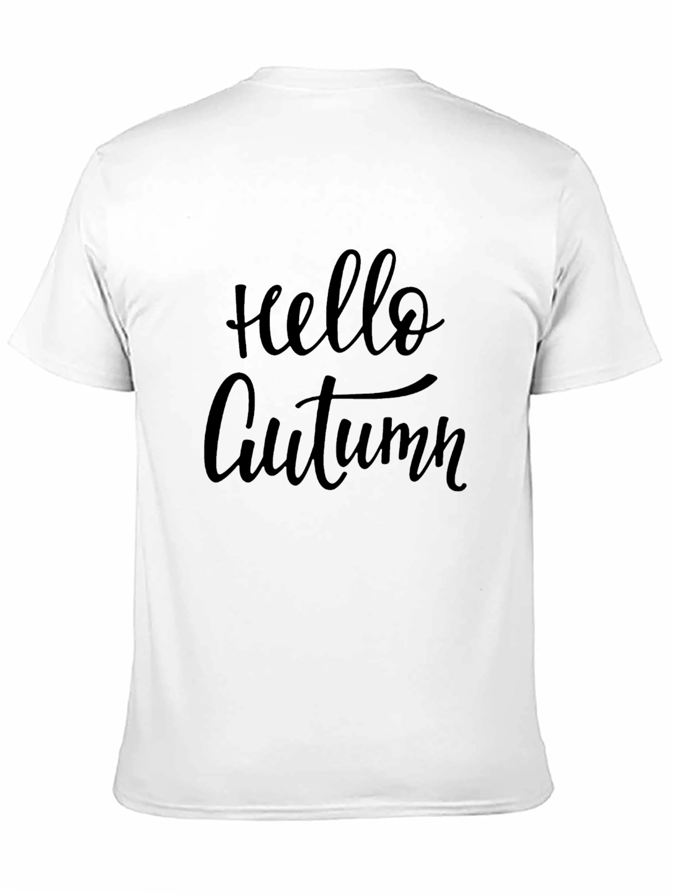 Hello Autumn Black T-Shirt