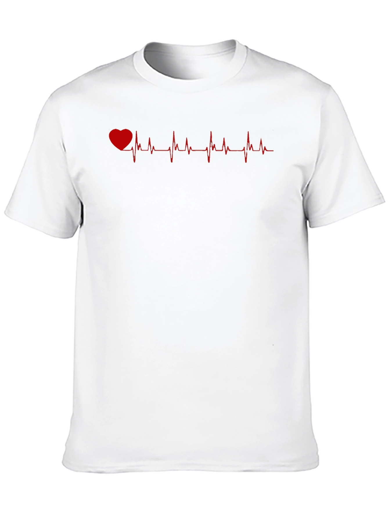 Heartbeat Graphic T-Shirt - Black Casual Tee