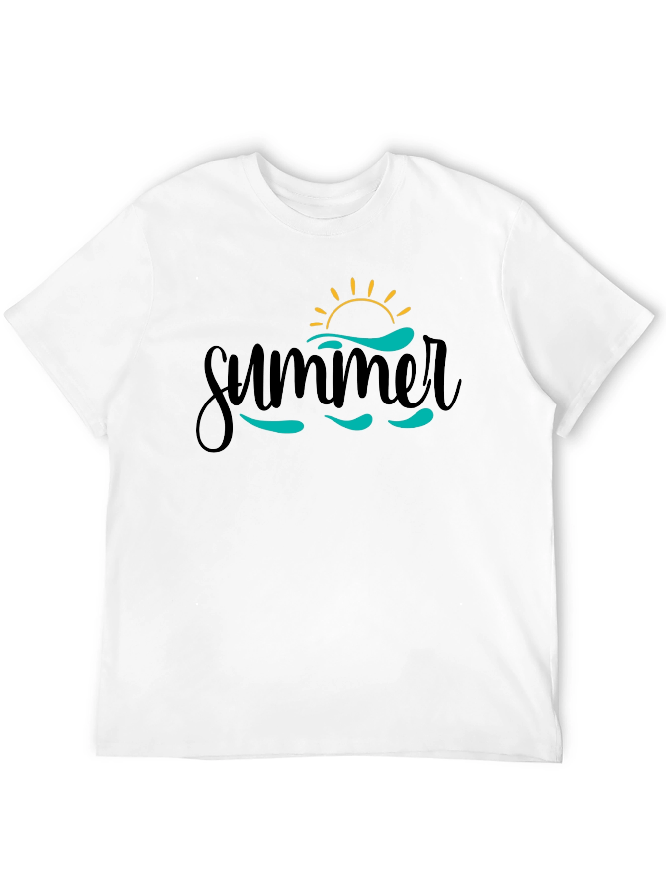 Summer Vibes Graphic Tee - Black
