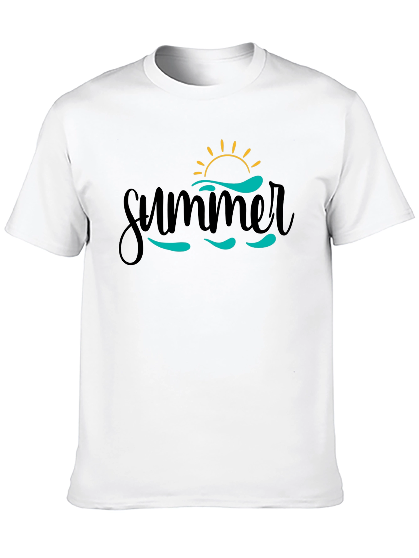 Summer Vibes Graphic Tee - Black