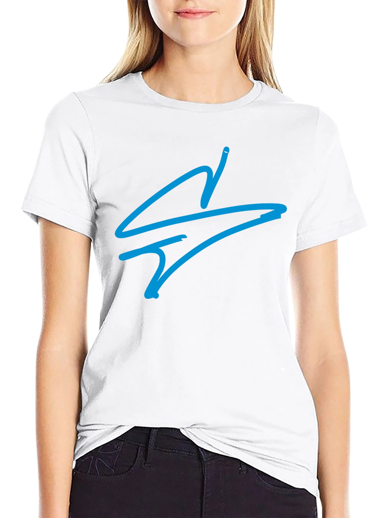 Cool Blue Symbol Black T-Shirt