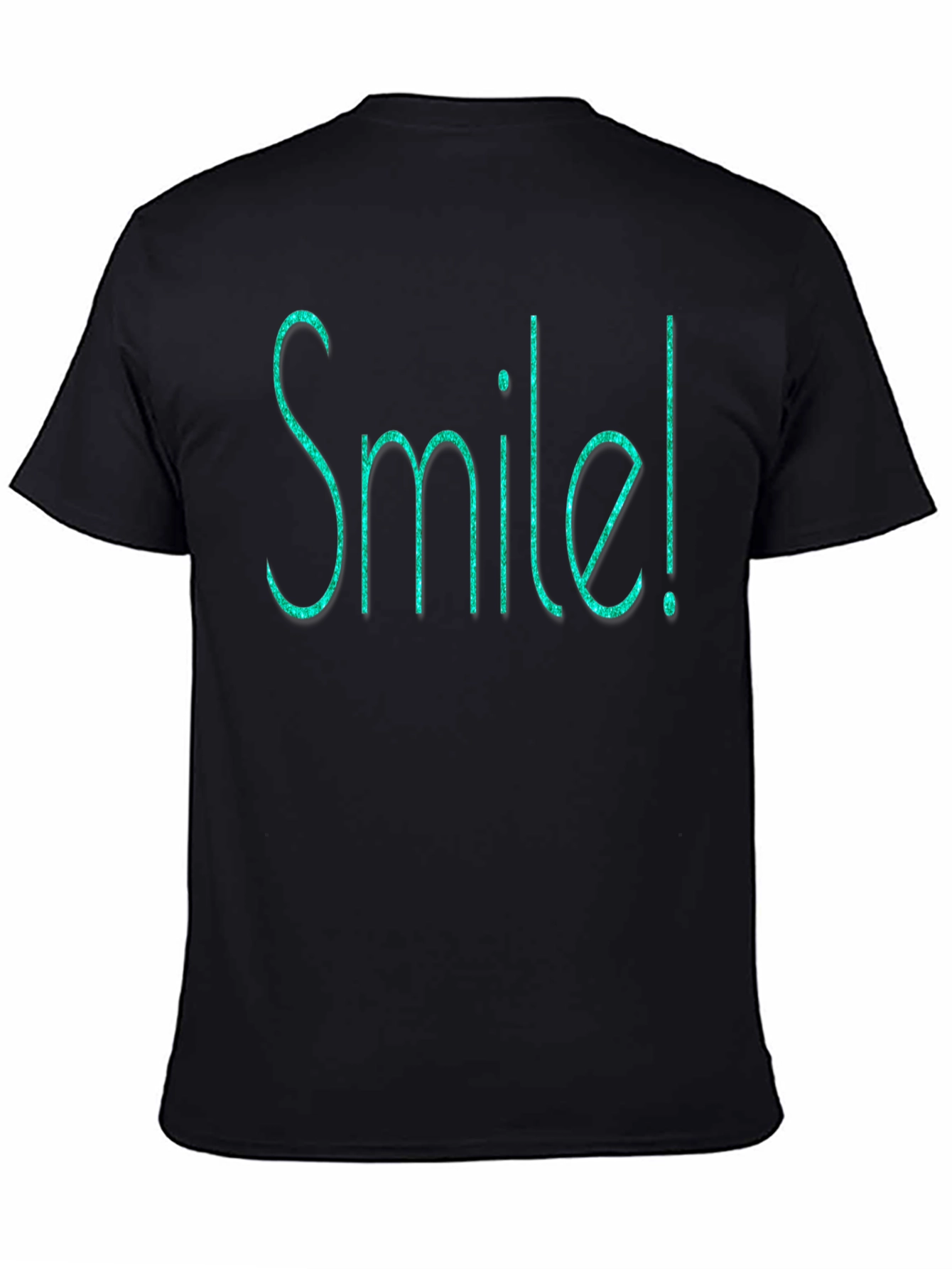 Smile Graphic Tee - Mens Crew Neck Soft Cotton