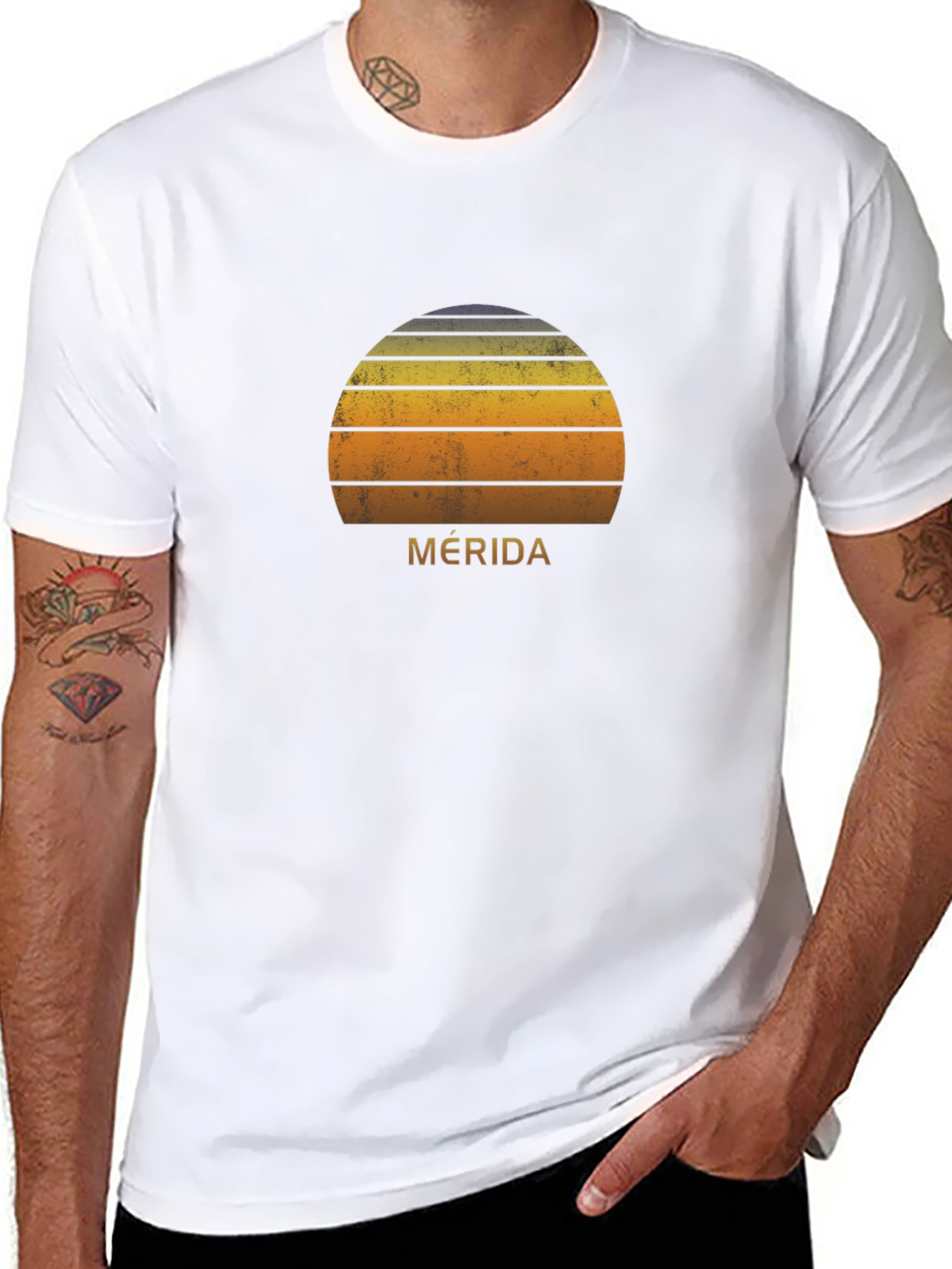 Merida Sunset Graphic Tee - Retro Style T-Shirt