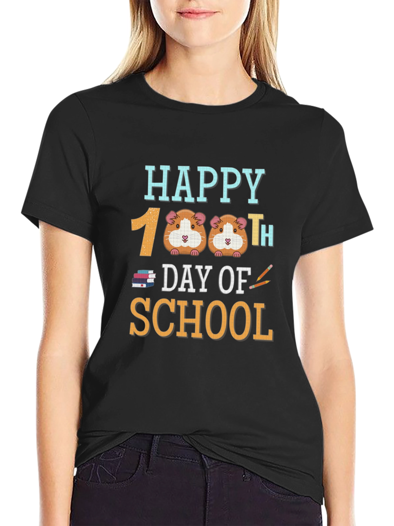 Happy 100th Day of School Guinea Pig T-Shirt
