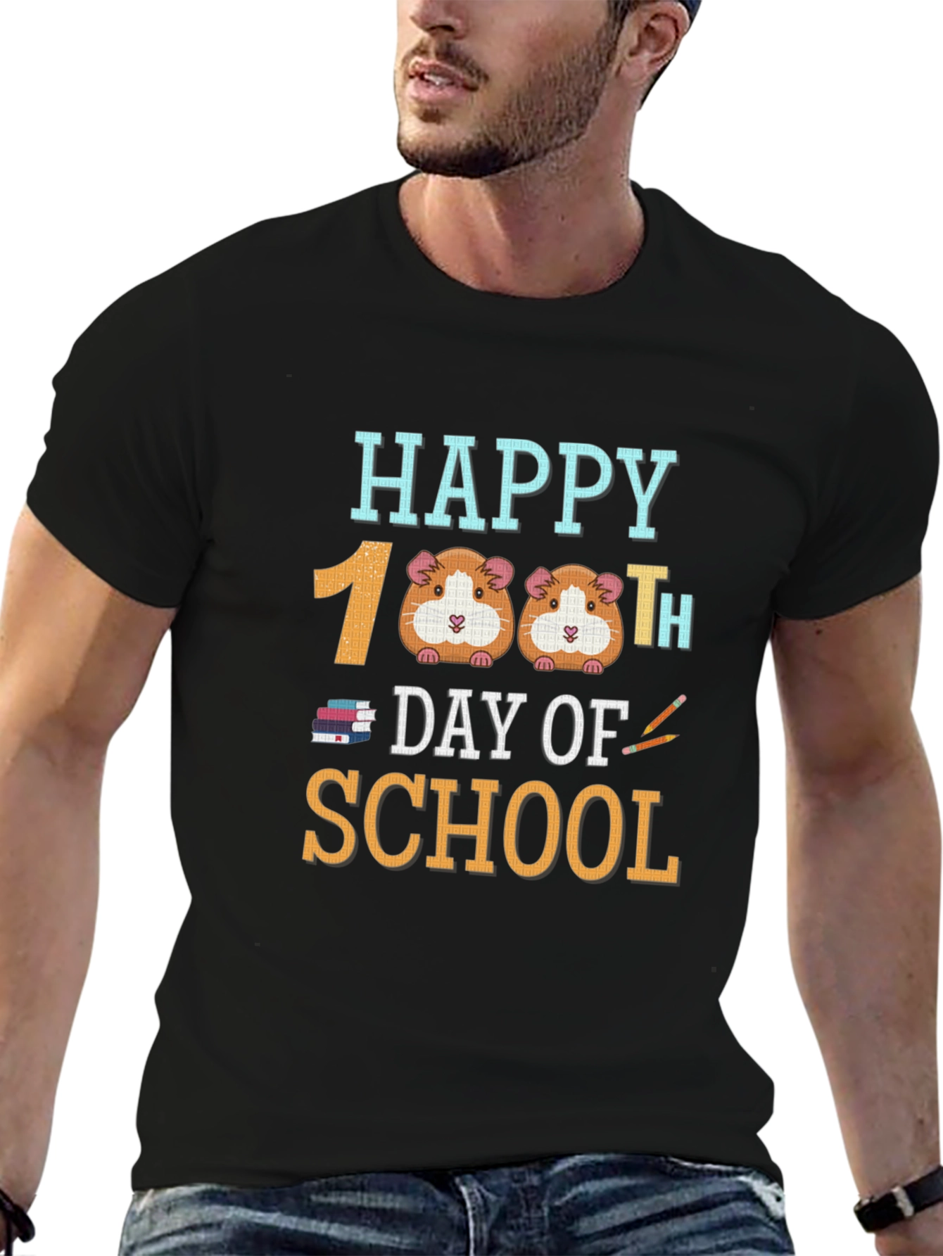 Happy 100th Day of School Guinea Pig T-Shirt