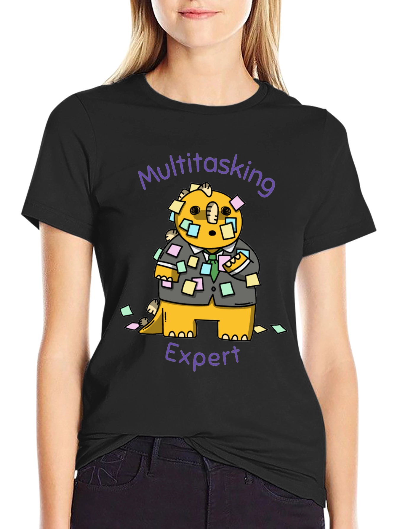Multitasking Expert Dinosaur Graphic Tee