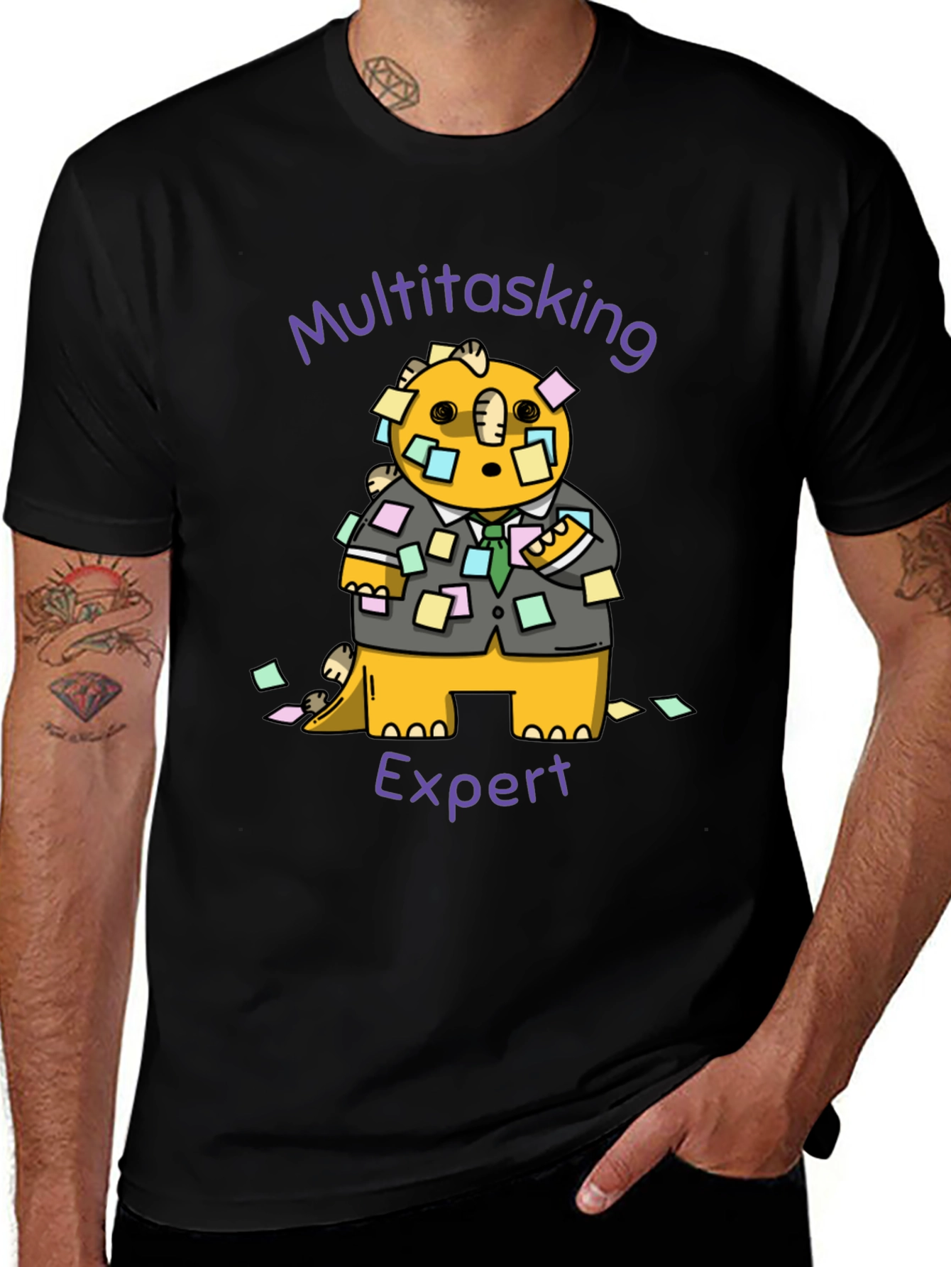 Multitasking Expert Dinosaur Graphic Tee