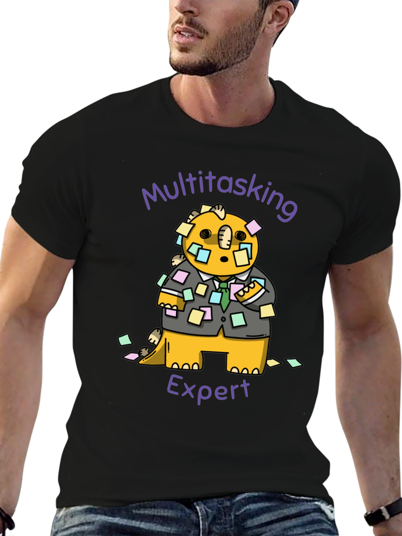 Multitasking Expert Dinosaur Graphic Tee
