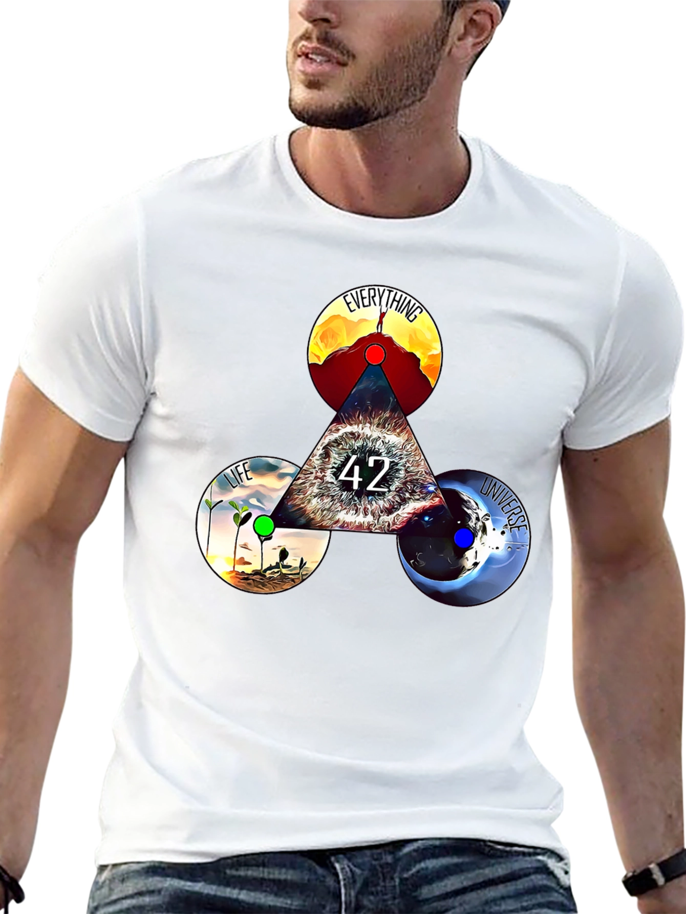 Everything Life Universe T-Shirt - Answer to Life 42