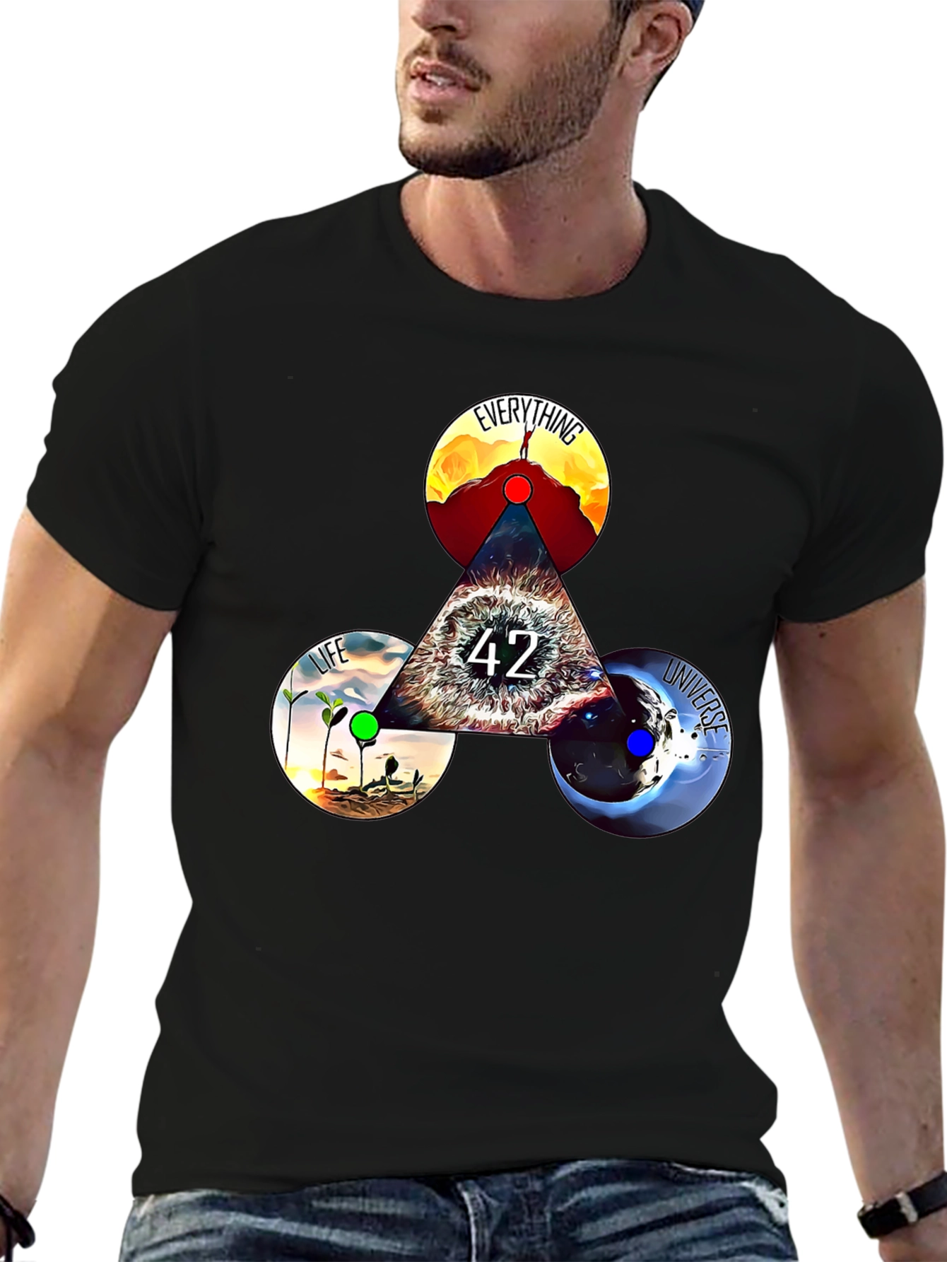 Everything Life Universe T-Shirt - Answer to Life 42
