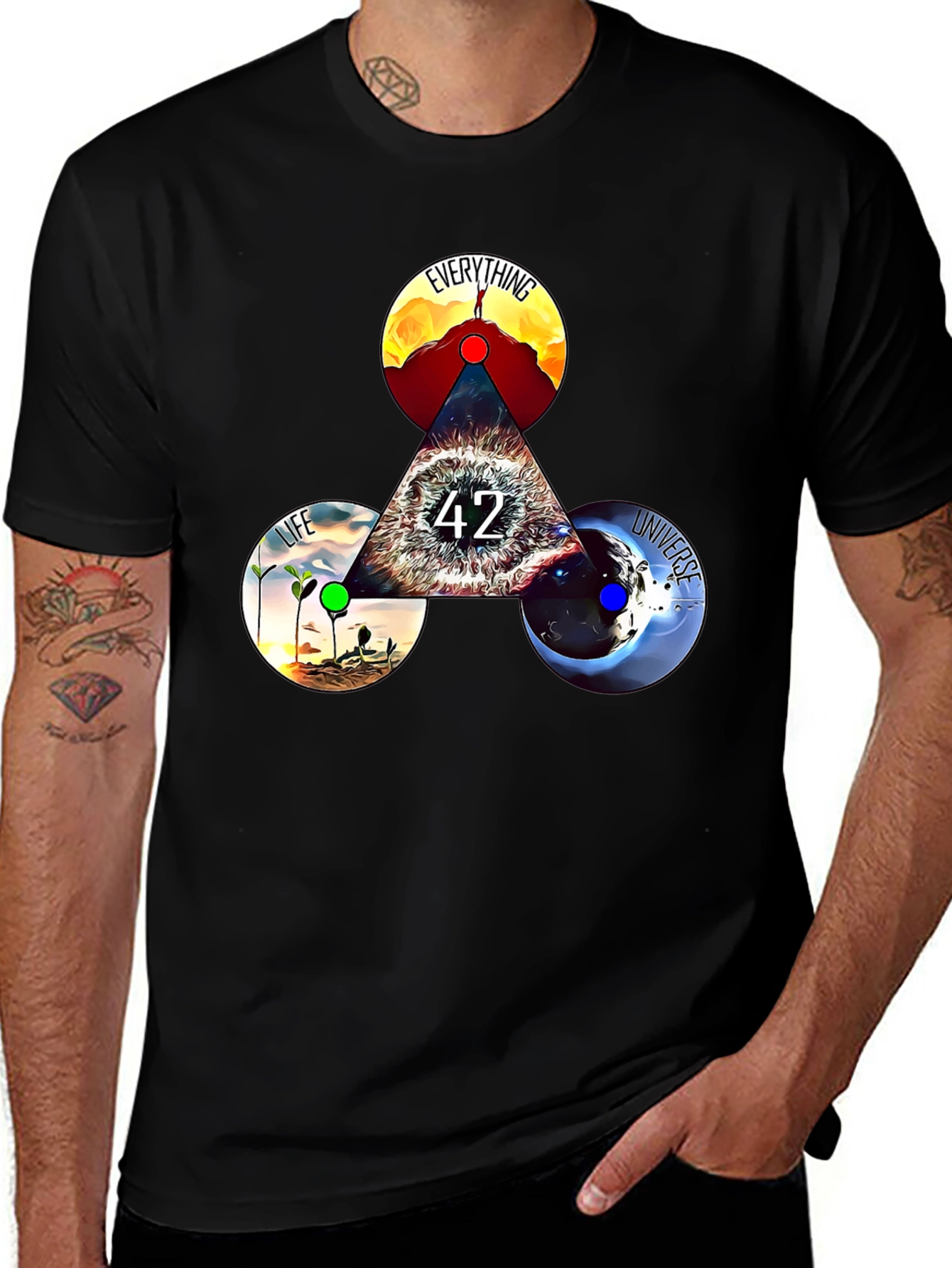 Everything Life Universe T-Shirt - Answer to Life 42