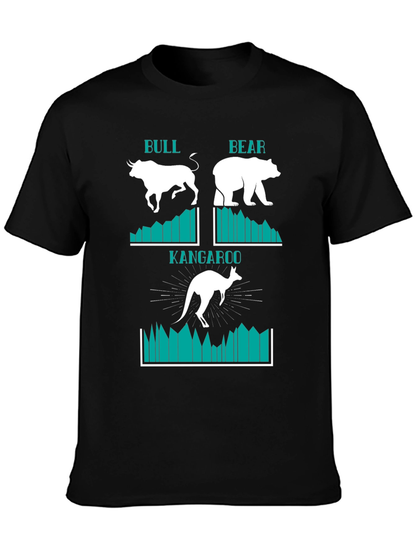 Bull Bear Kangaroo Stock Market T-Shirt
