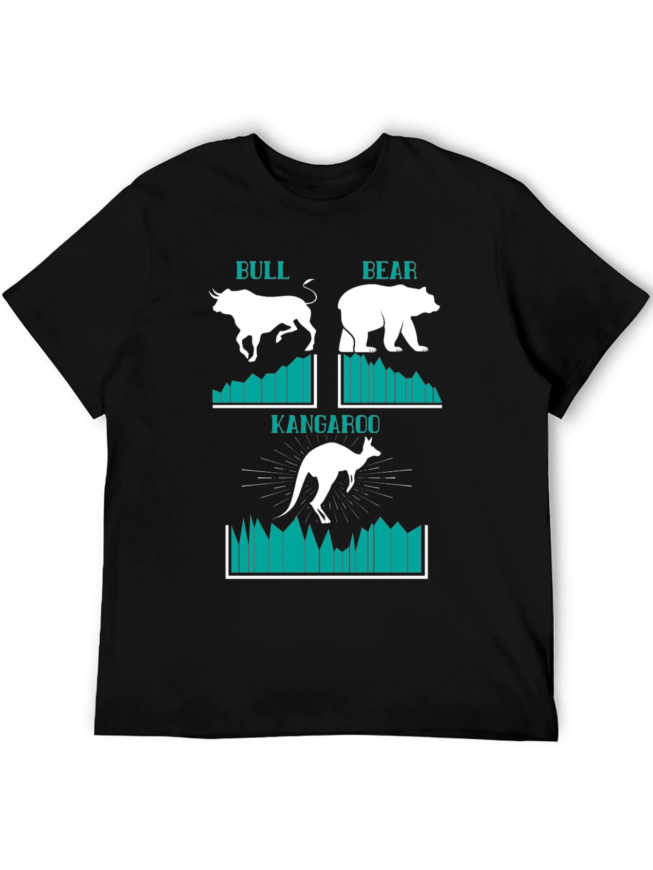 Bull Bear Kangaroo Stock Market T-Shirt