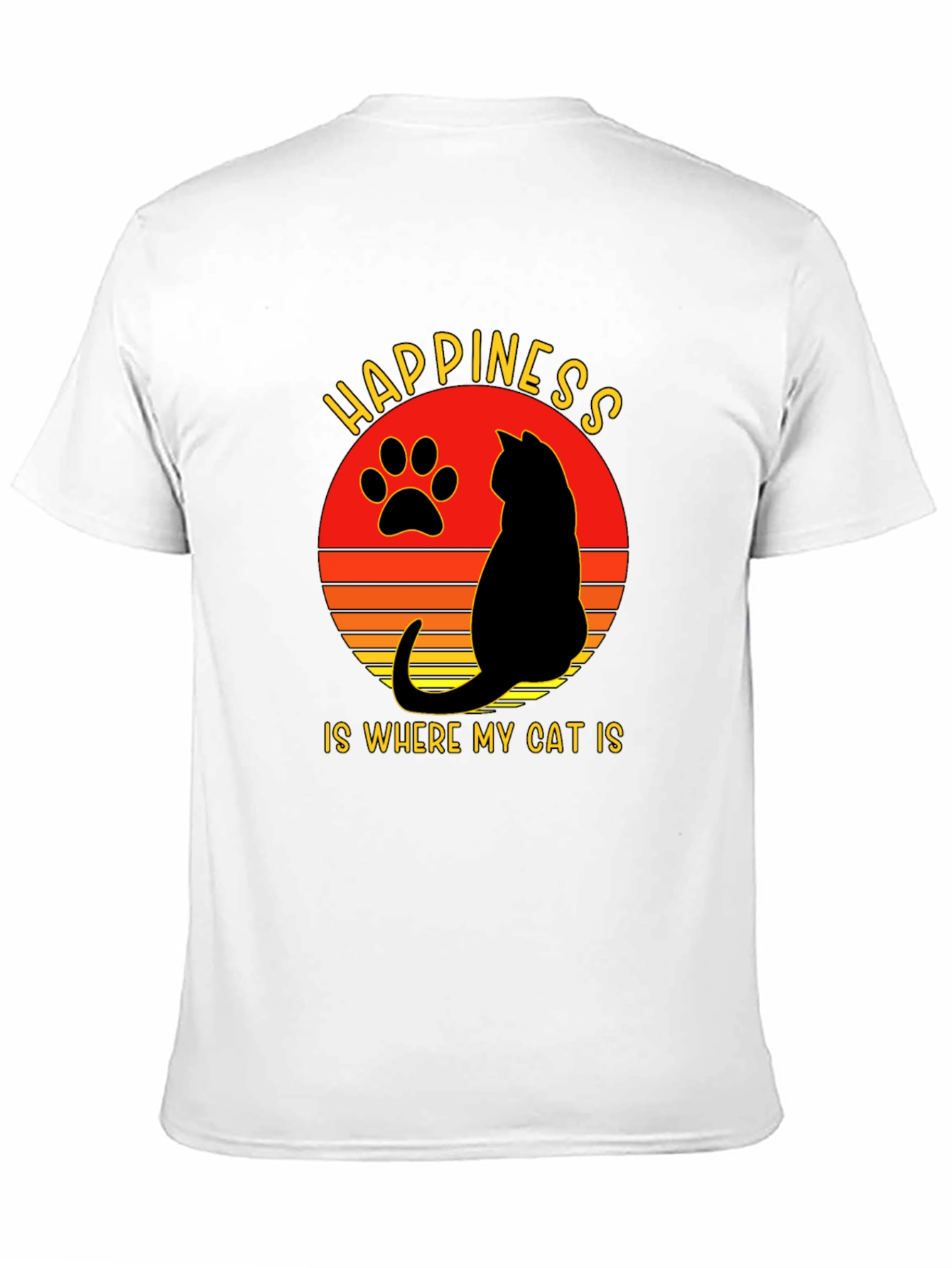 Happiness is Where My Cat Is T-Shirt