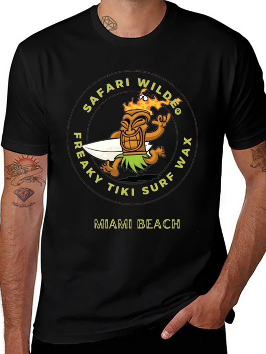 Safari Wilde Tiki Surf Wax Graphic Tee