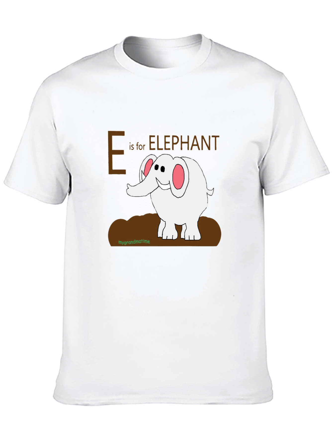 E is for Elephant Graphic T-Shirt