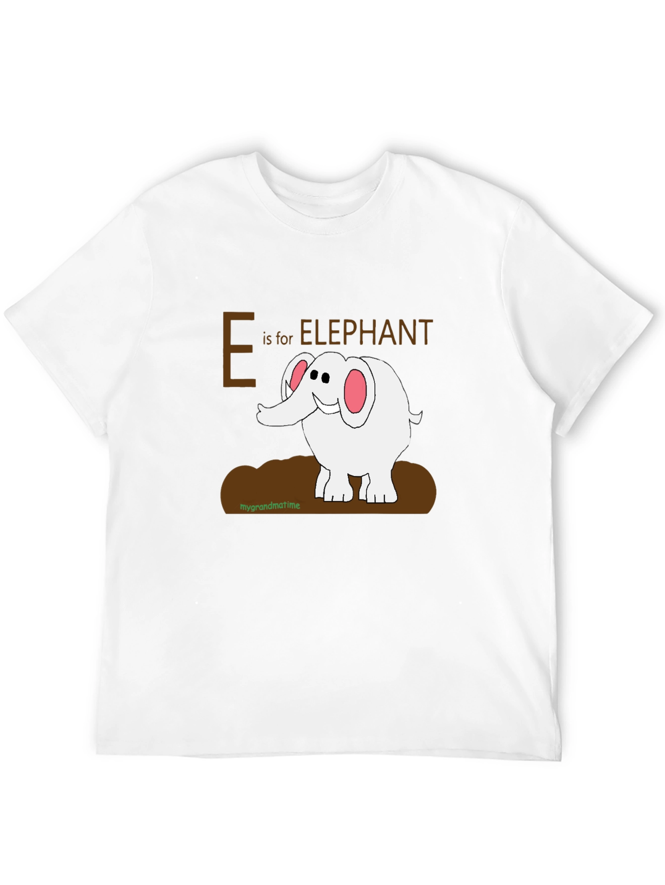 E is for Elephant Graphic T-Shirt
