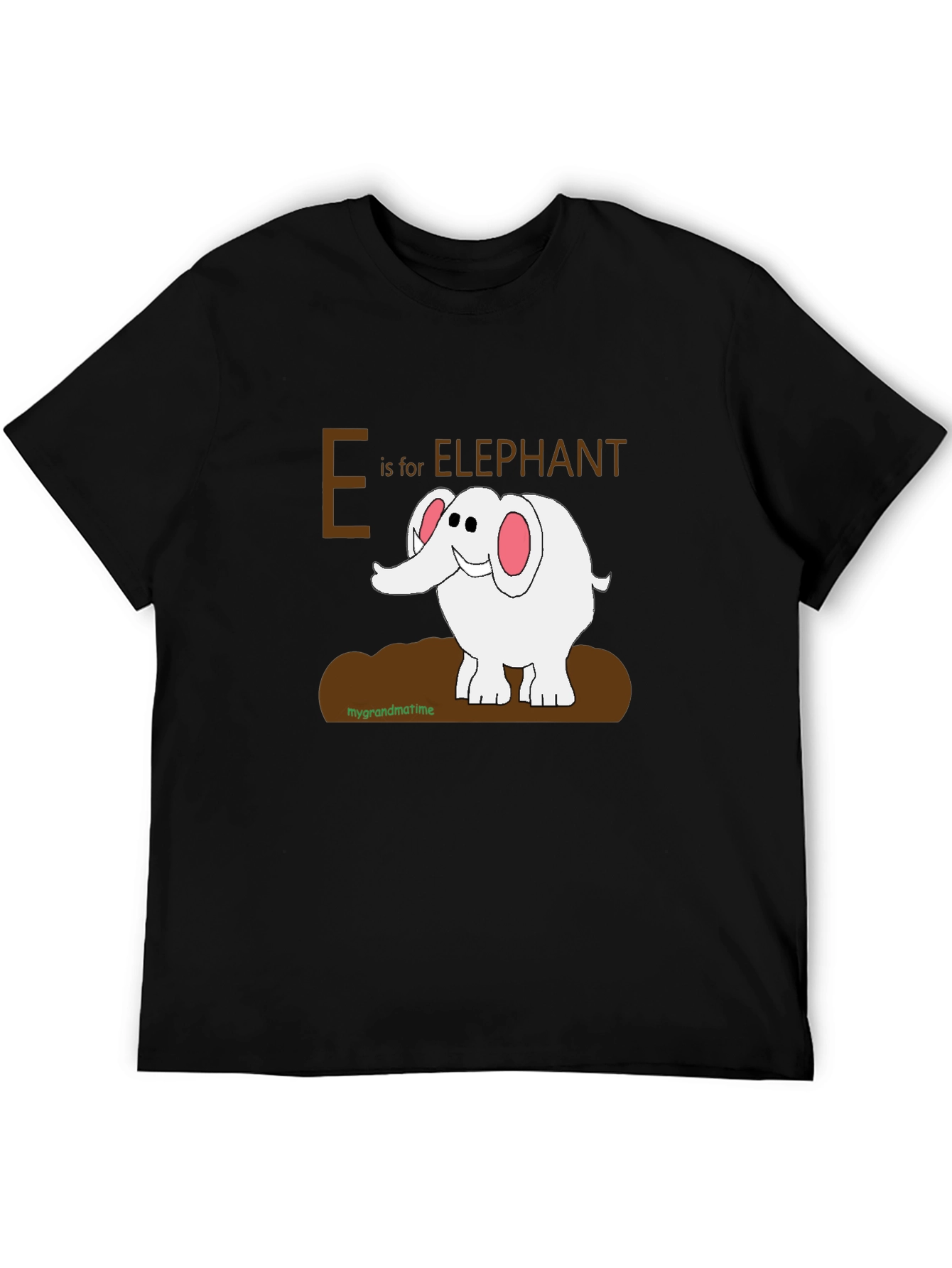E is for Elephant Graphic T-Shirt
