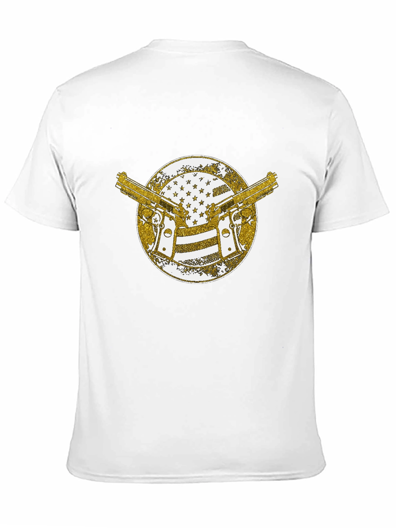 Guns & American Flag Graphic T-Shirt