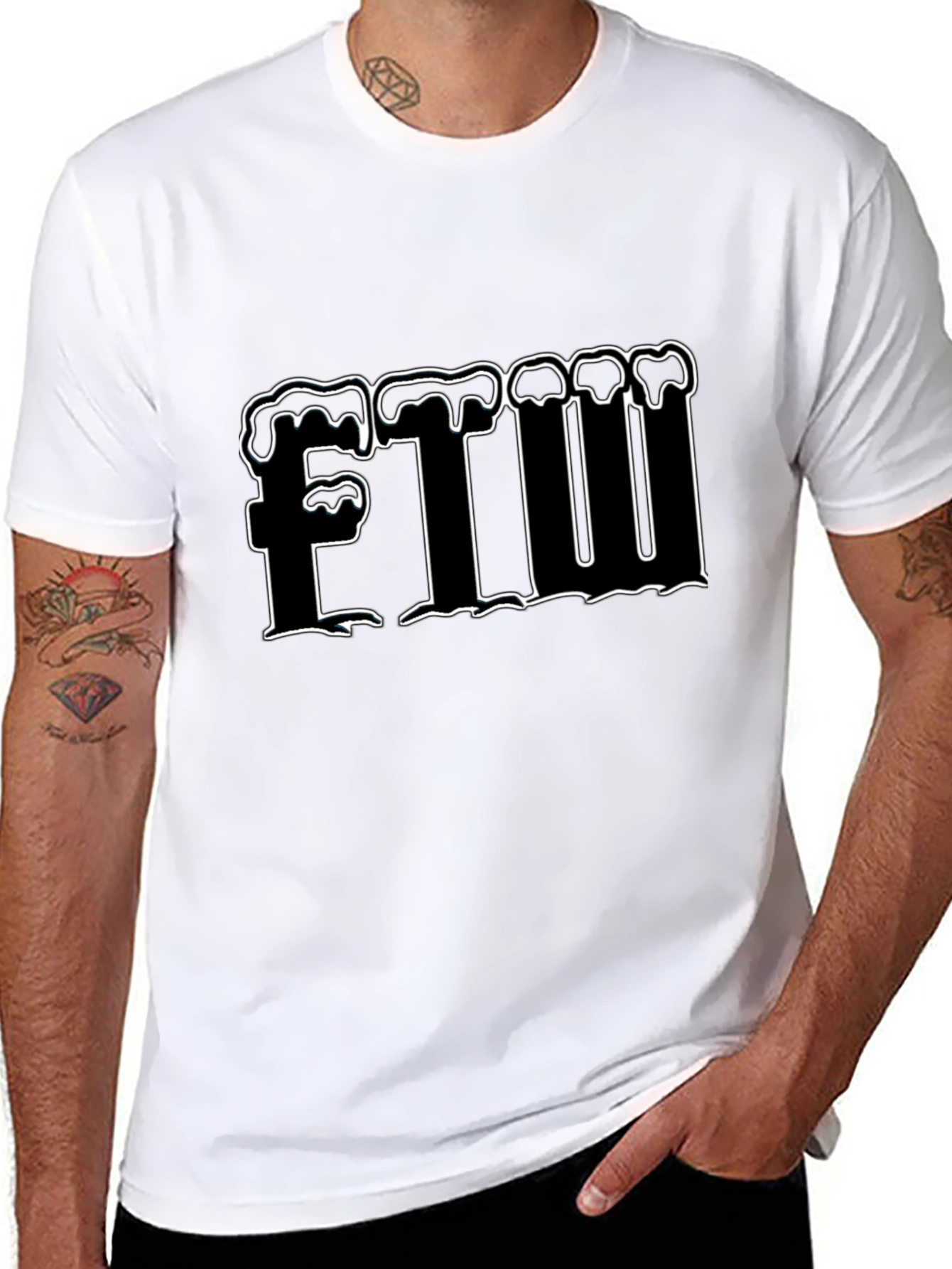 FTW Graphic Tee - Bold Black Cotton T-Shirt