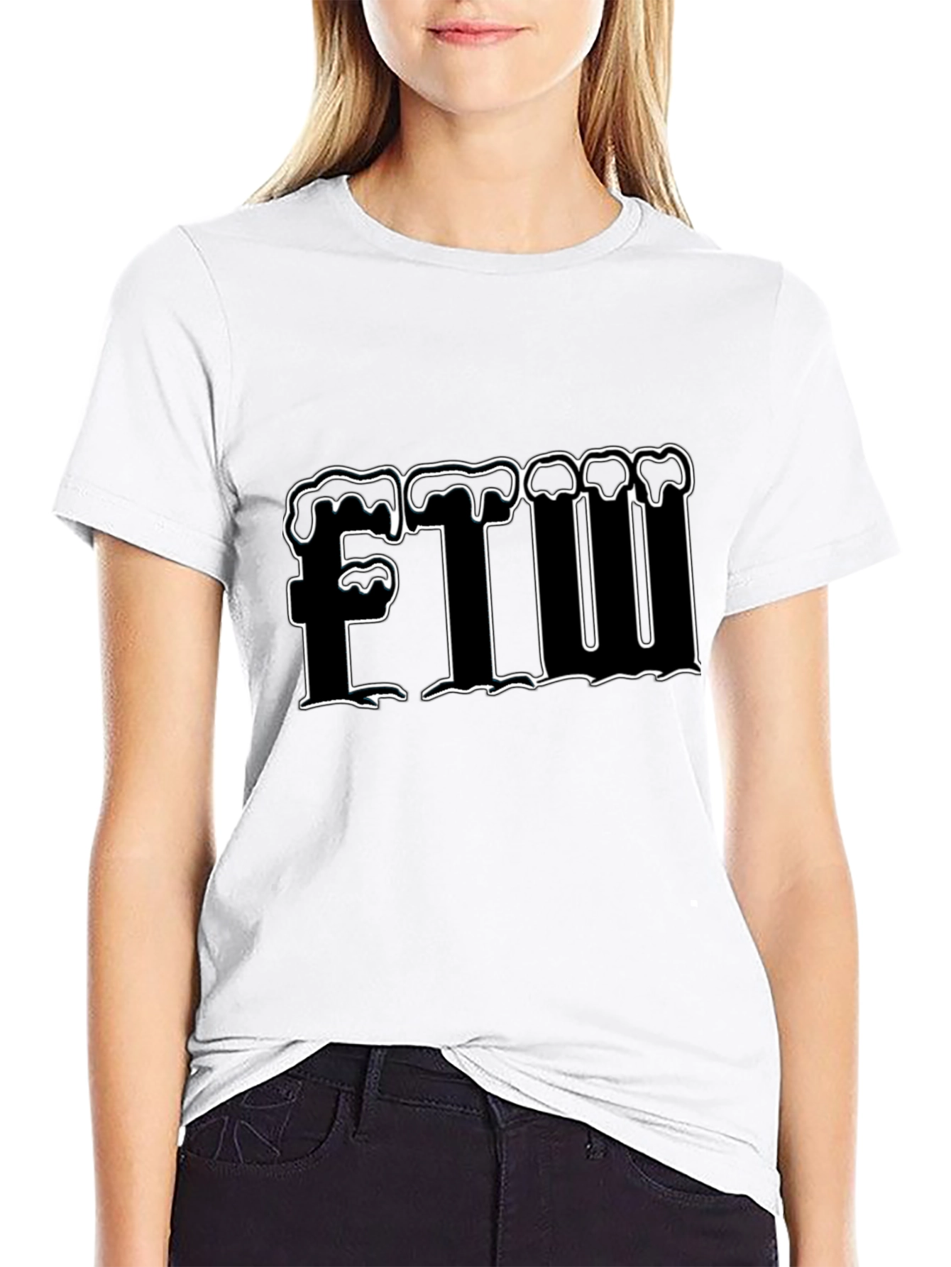 FTW Graphic Tee - Bold Black Cotton T-Shirt