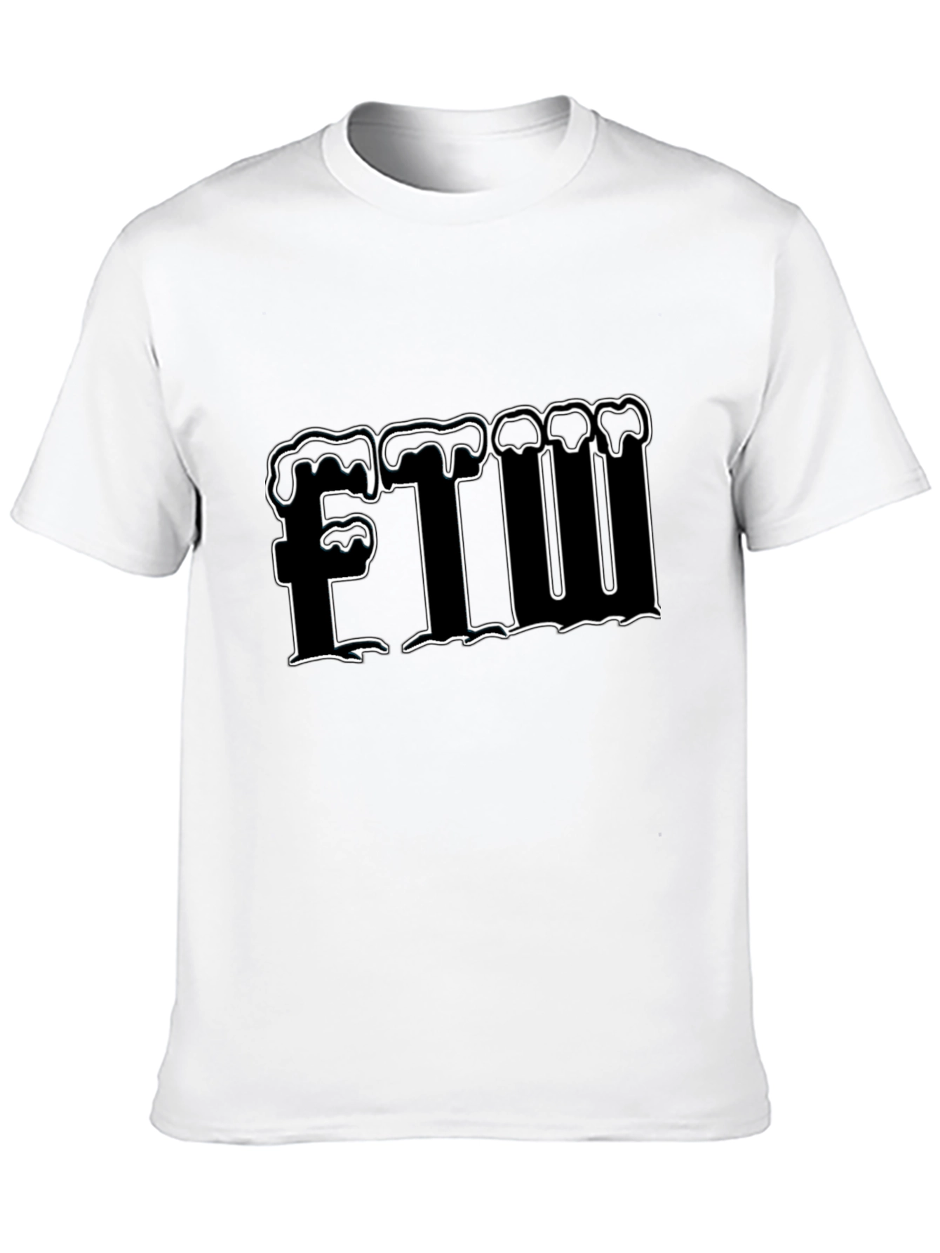 FTW Graphic Tee - Bold Black Cotton T-Shirt