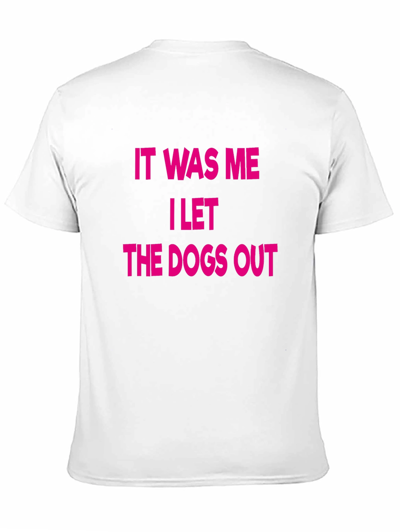 It Was Me I Let The Dogs Out T-Shirt