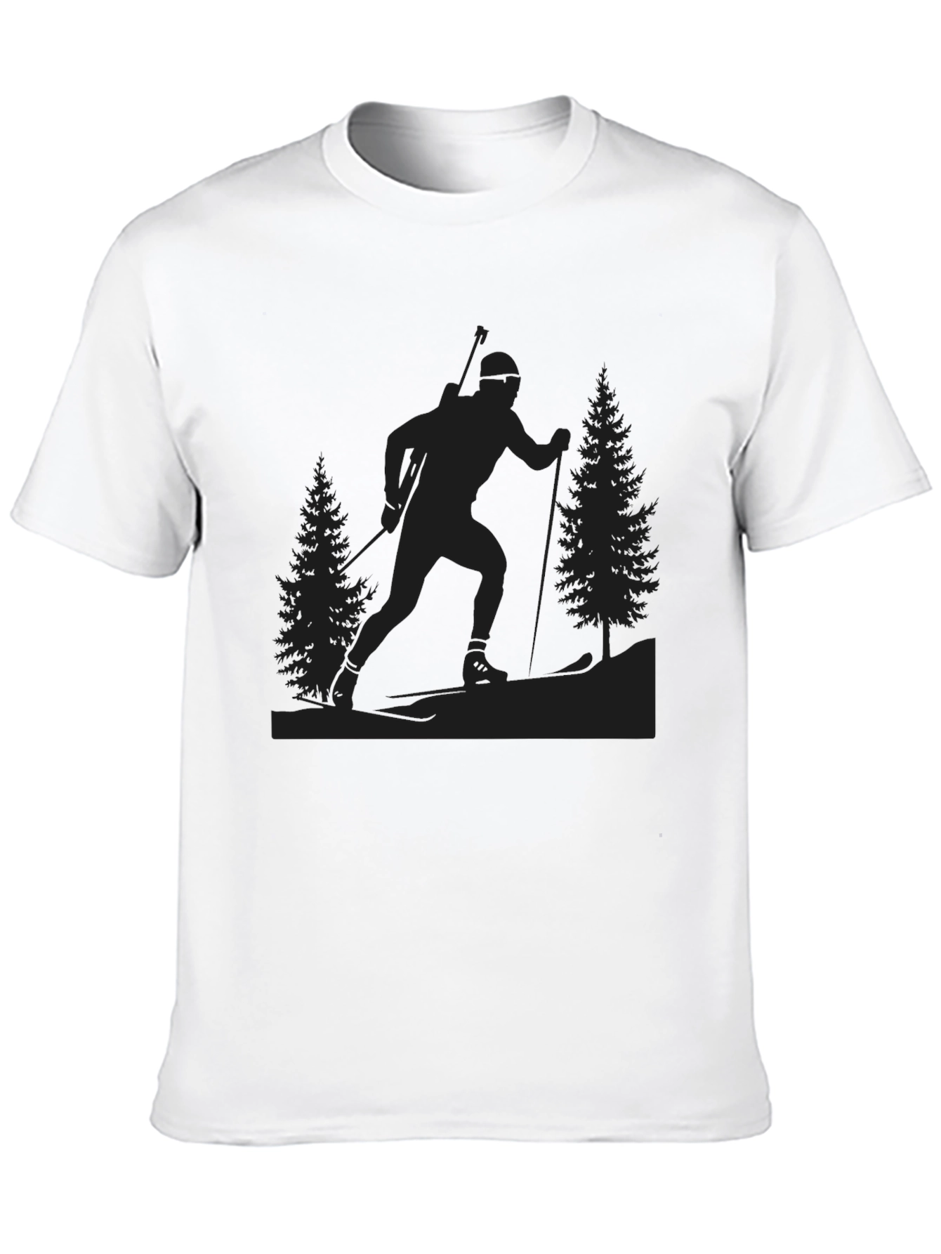 Biathlon Silhouette Graphic Tee - Black