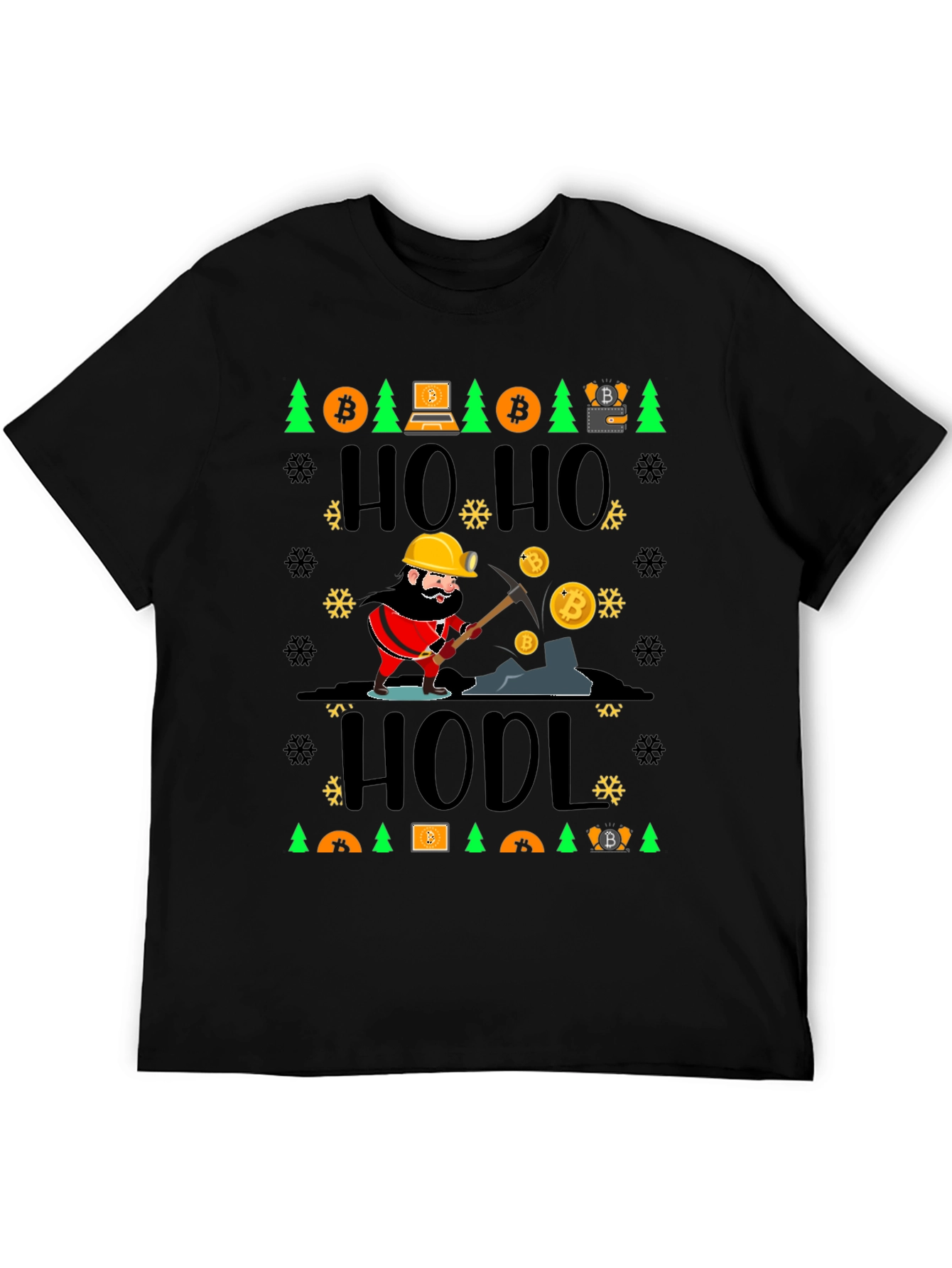Bitcoin HODL Ugly Christmas Sweater T-Shirt