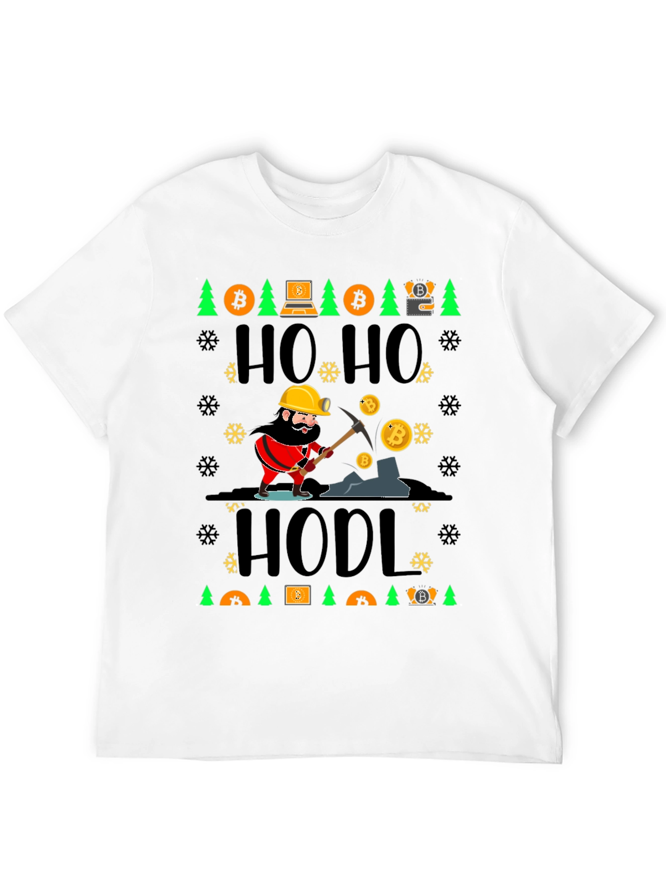 Bitcoin HODL Ugly Christmas Sweater T-Shirt