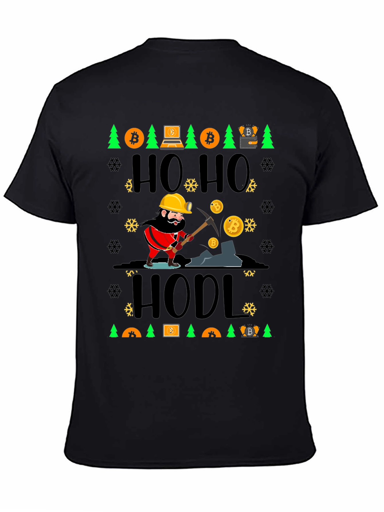 Bitcoin HODL Ugly Christmas Sweater T-Shirt