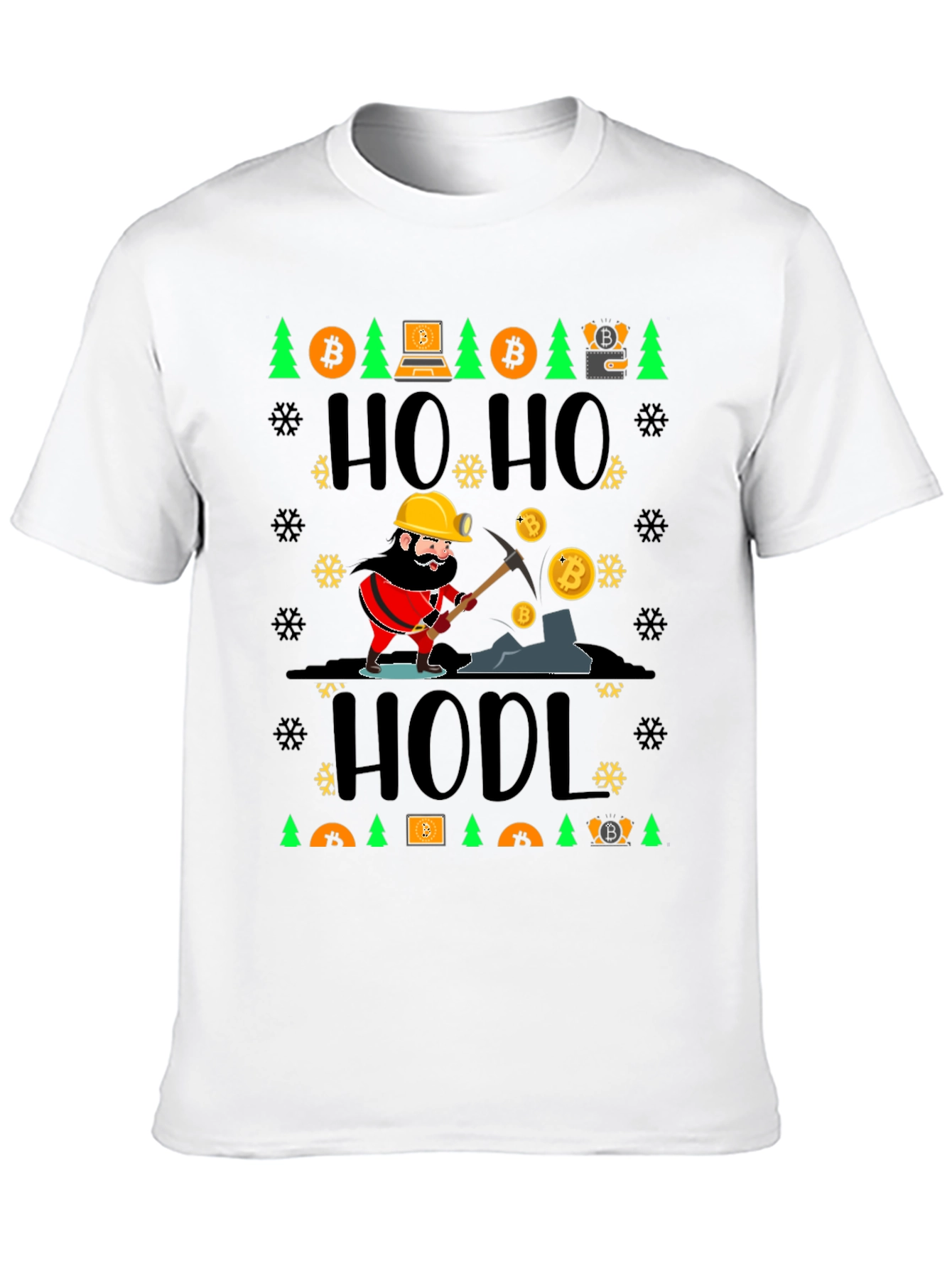 Bitcoin HODL Ugly Christmas Sweater T-Shirt