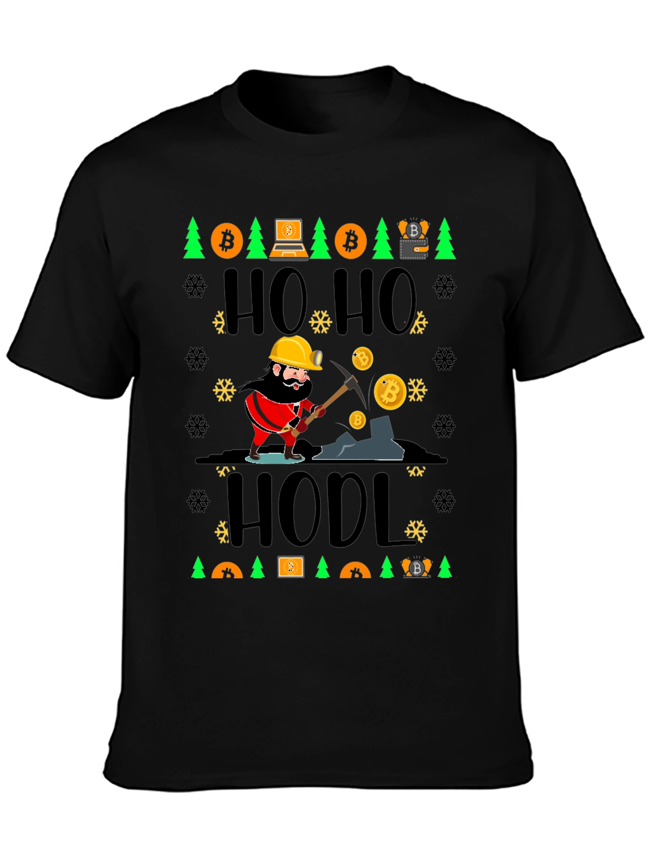 Bitcoin HODL Ugly Christmas Sweater T-Shirt