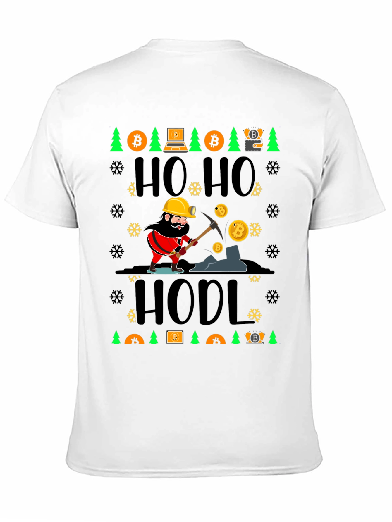 Bitcoin HODL Ugly Christmas Sweater T-Shirt