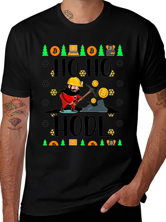 Bitcoin HODL Ugly Christmas Sweater T-Shirt