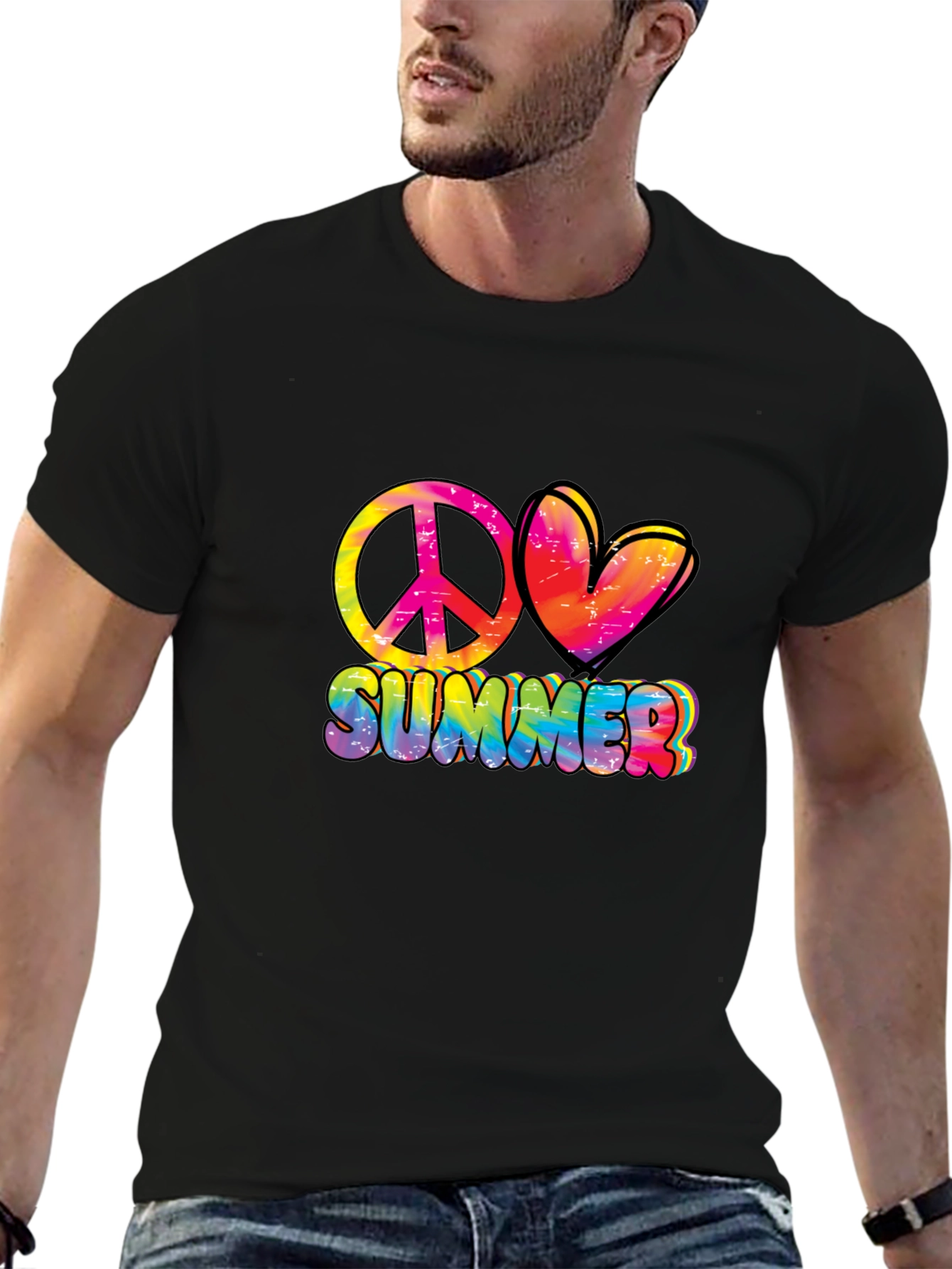 Peace Love Summer Graphic Tee - Relaxed Fit