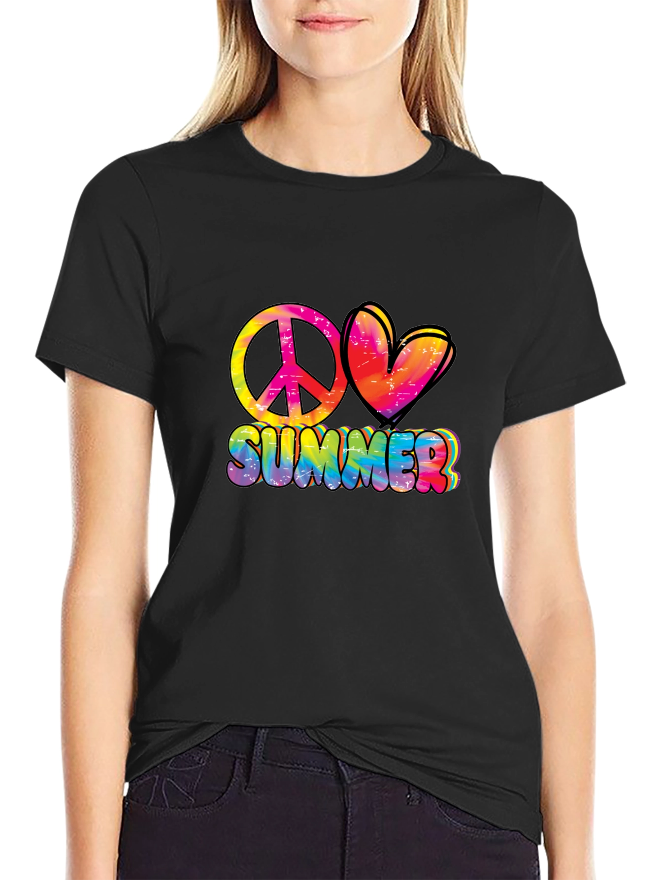 Peace Love Summer Graphic Tee - Relaxed Fit