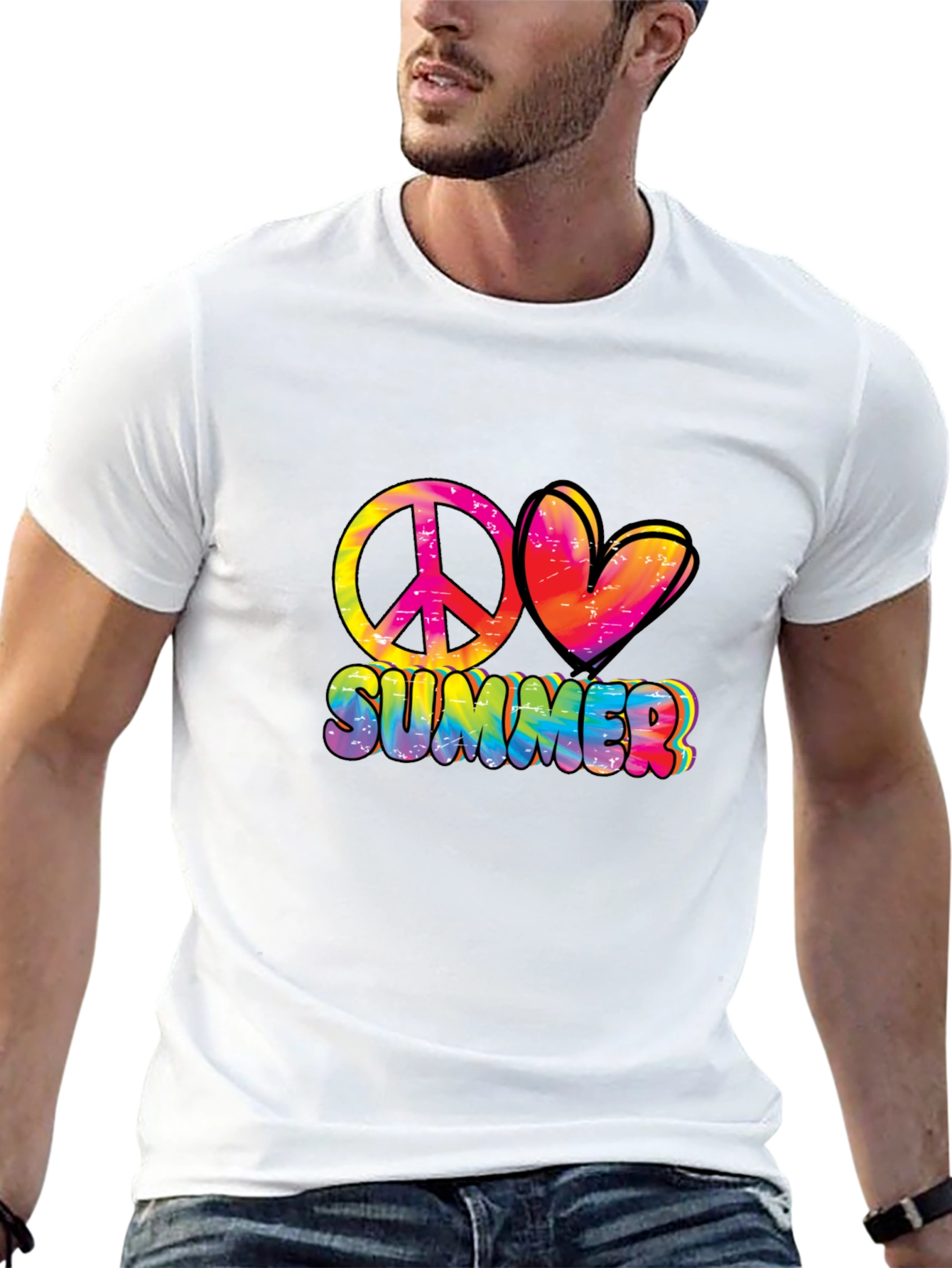 Peace Love Summer Graphic Tee - Relaxed Fit