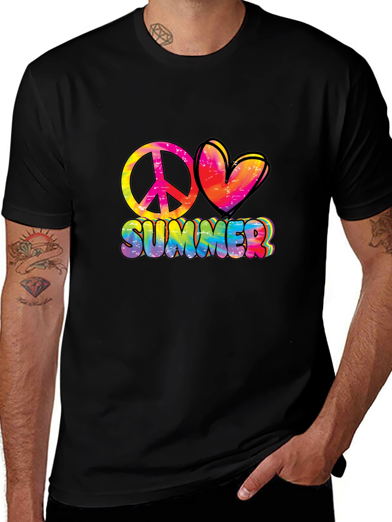 Peace Love Summer Graphic Tee - Relaxed Fit
