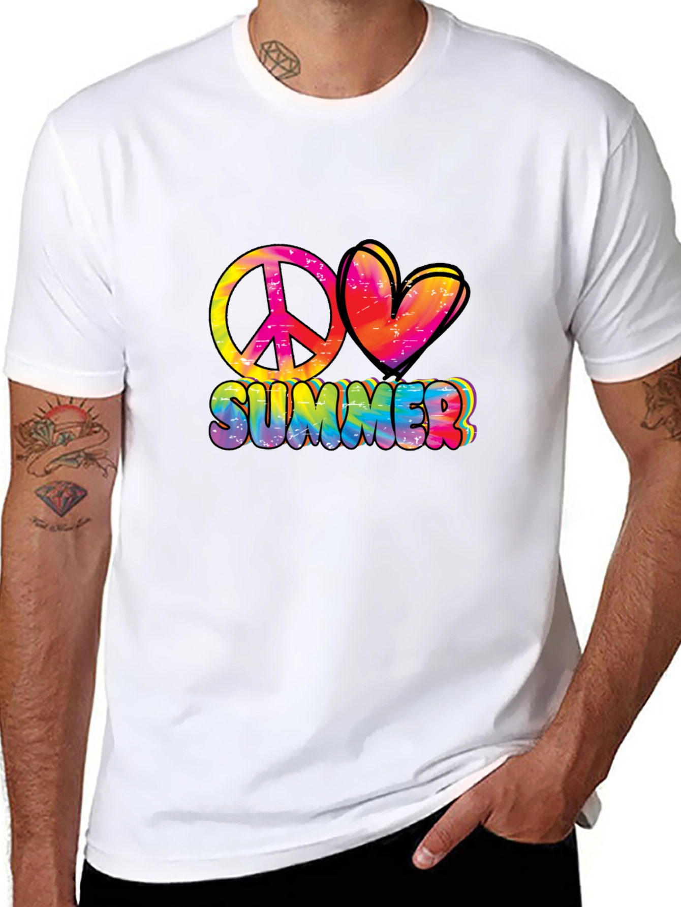 Peace Love Summer Graphic Tee - Relaxed Fit