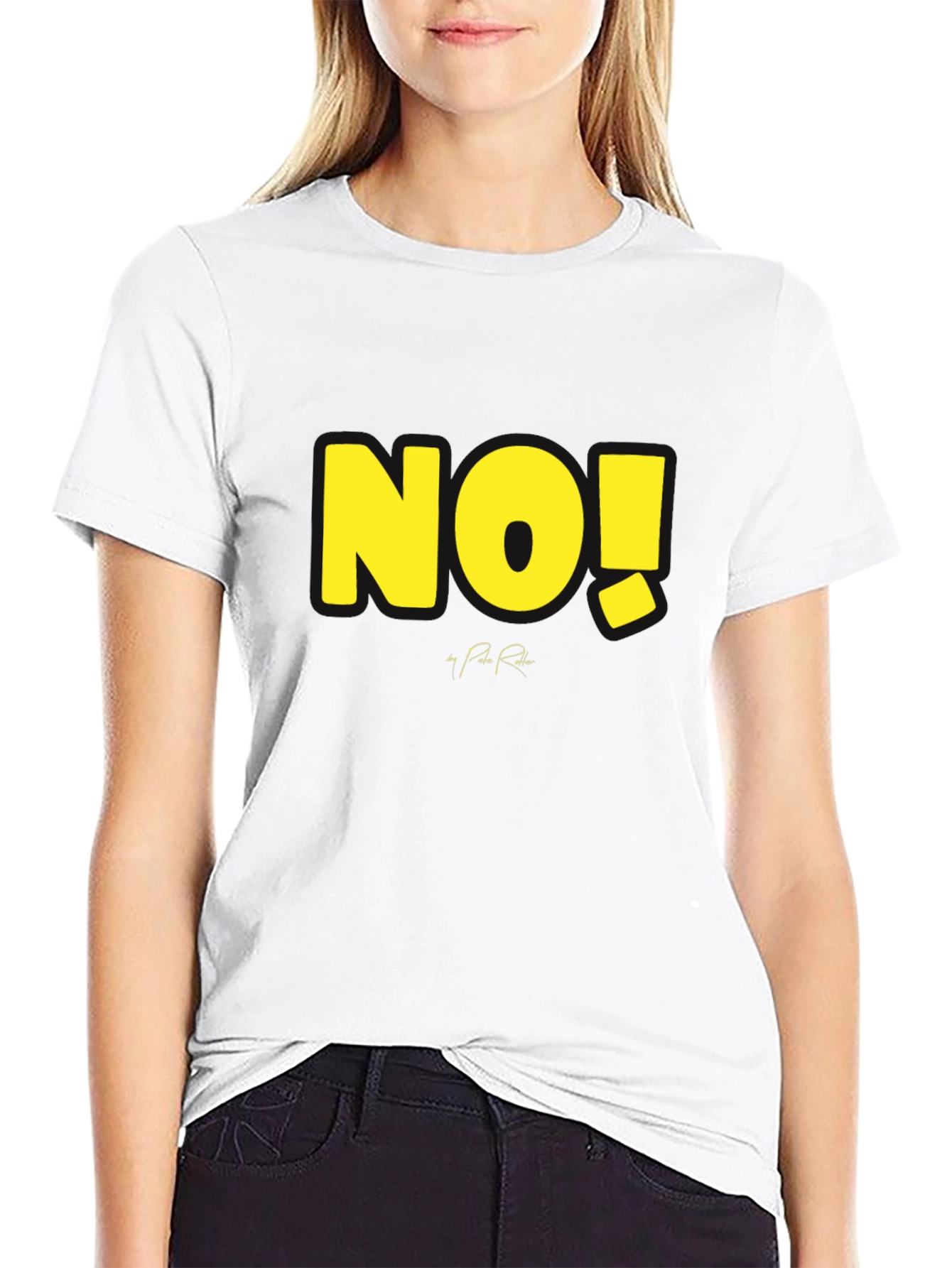 Bold NO! Graphic Tee - Statement Style