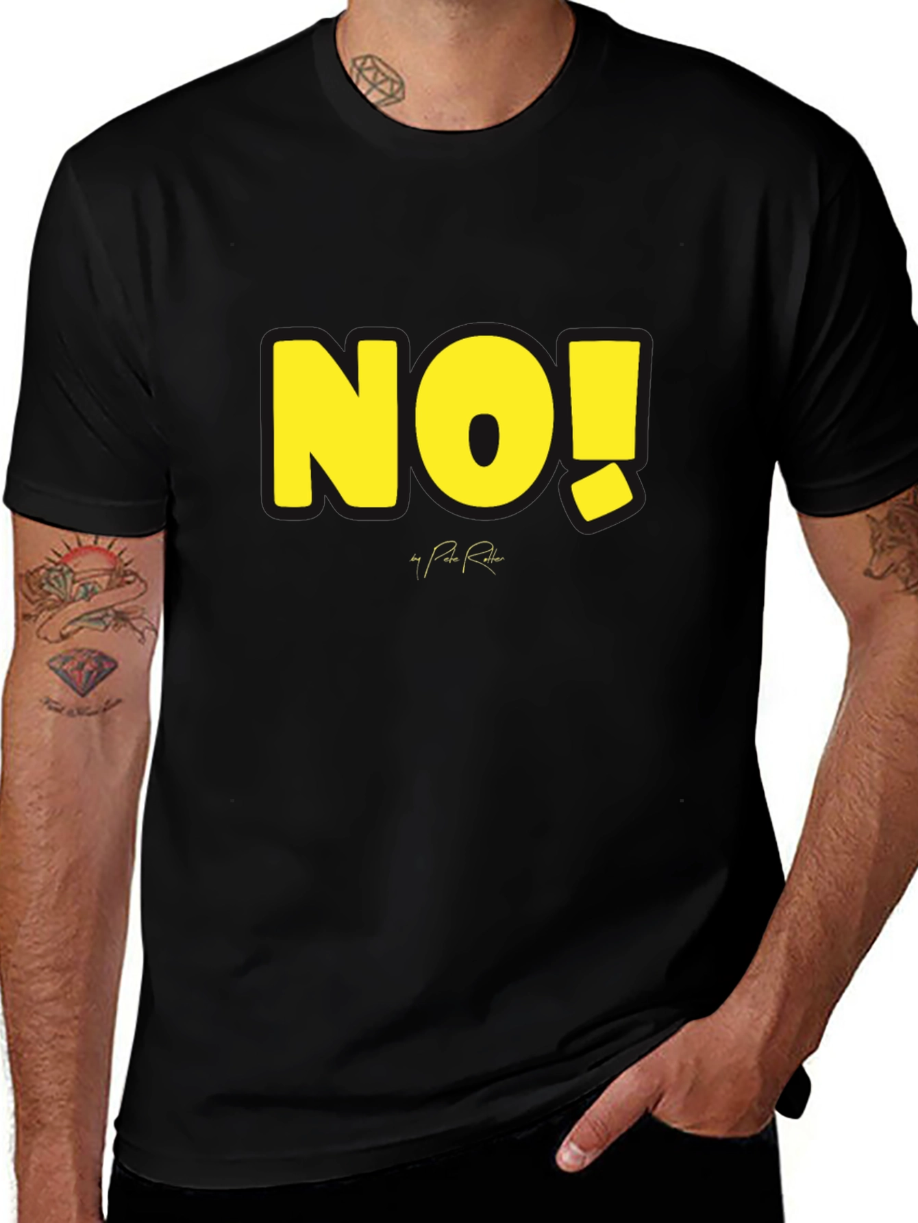 Bold NO! Graphic Tee - Statement Style