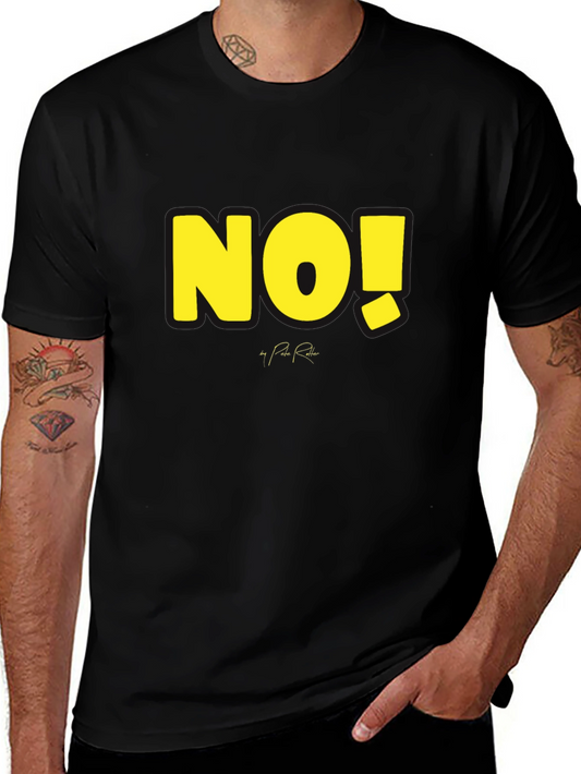 Bold NO! Graphic Tee - Statement Style