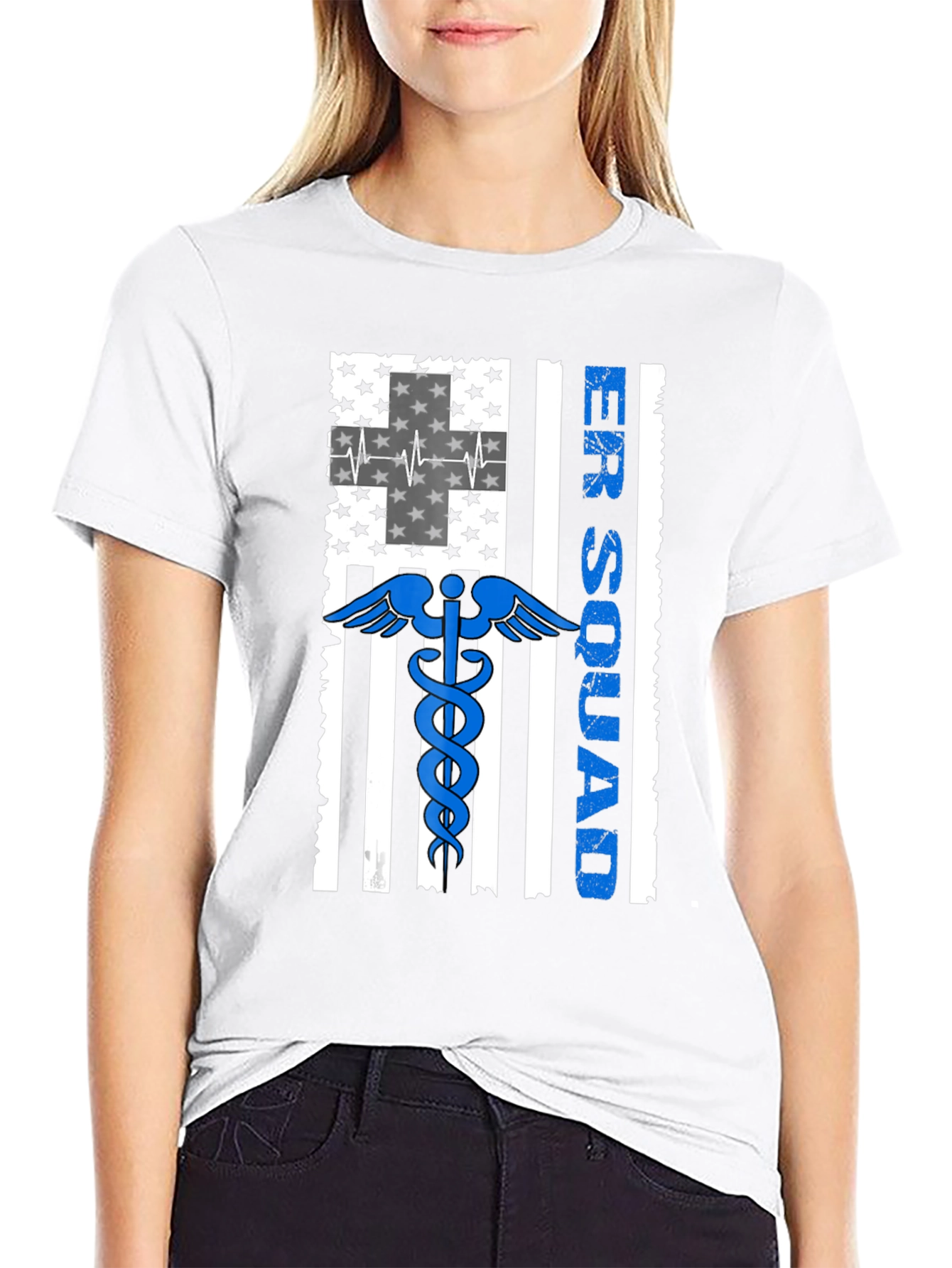 ER Squad American Flag Graphic T-Shirt